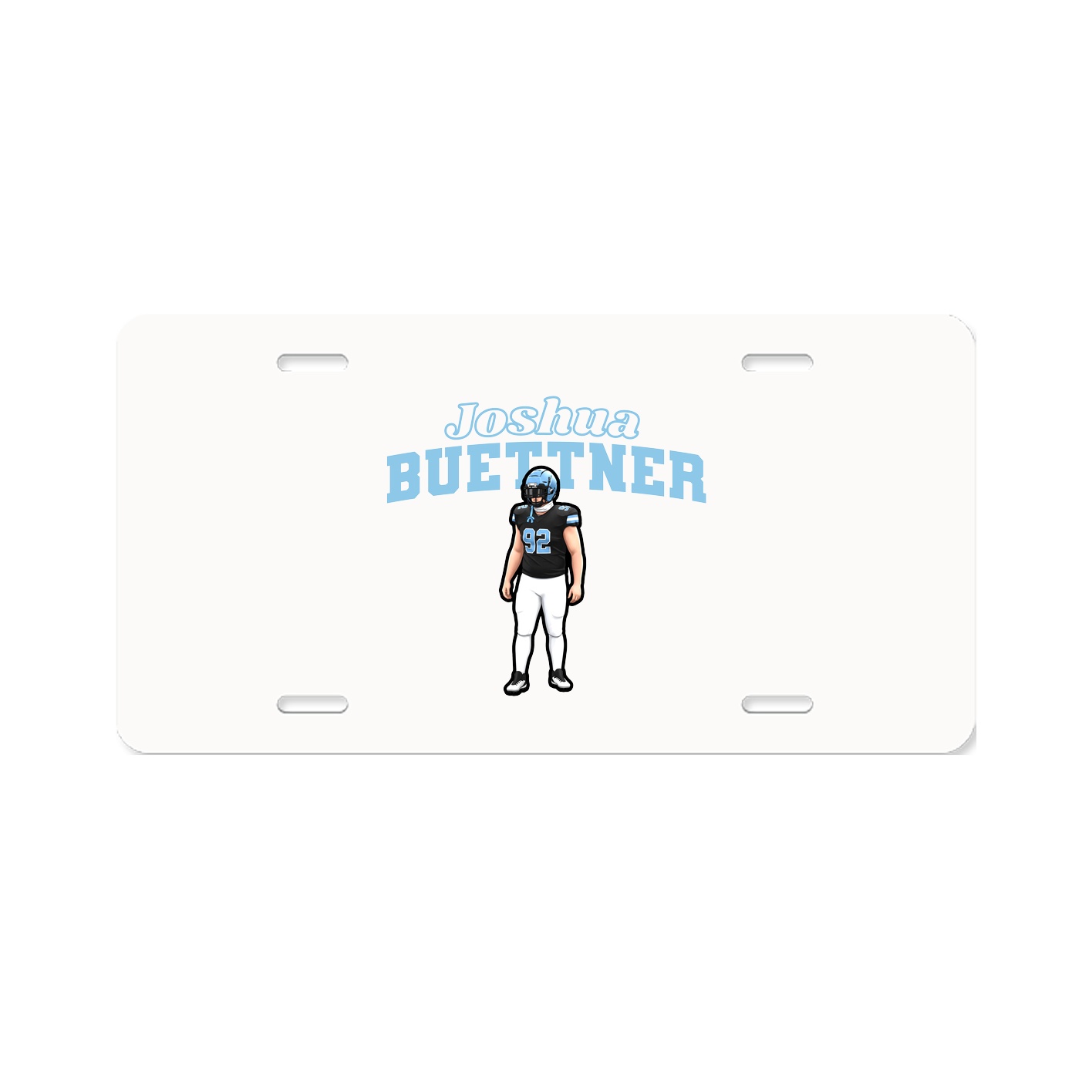 License Plate — Name Arch in Classic