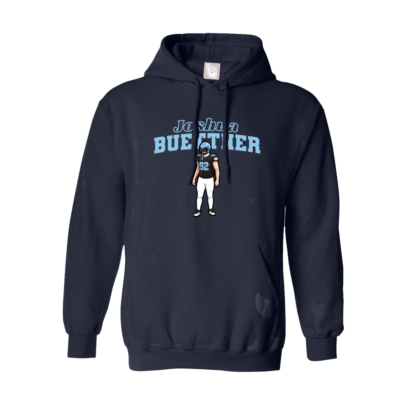 Hoodie — Name Arch in Navy