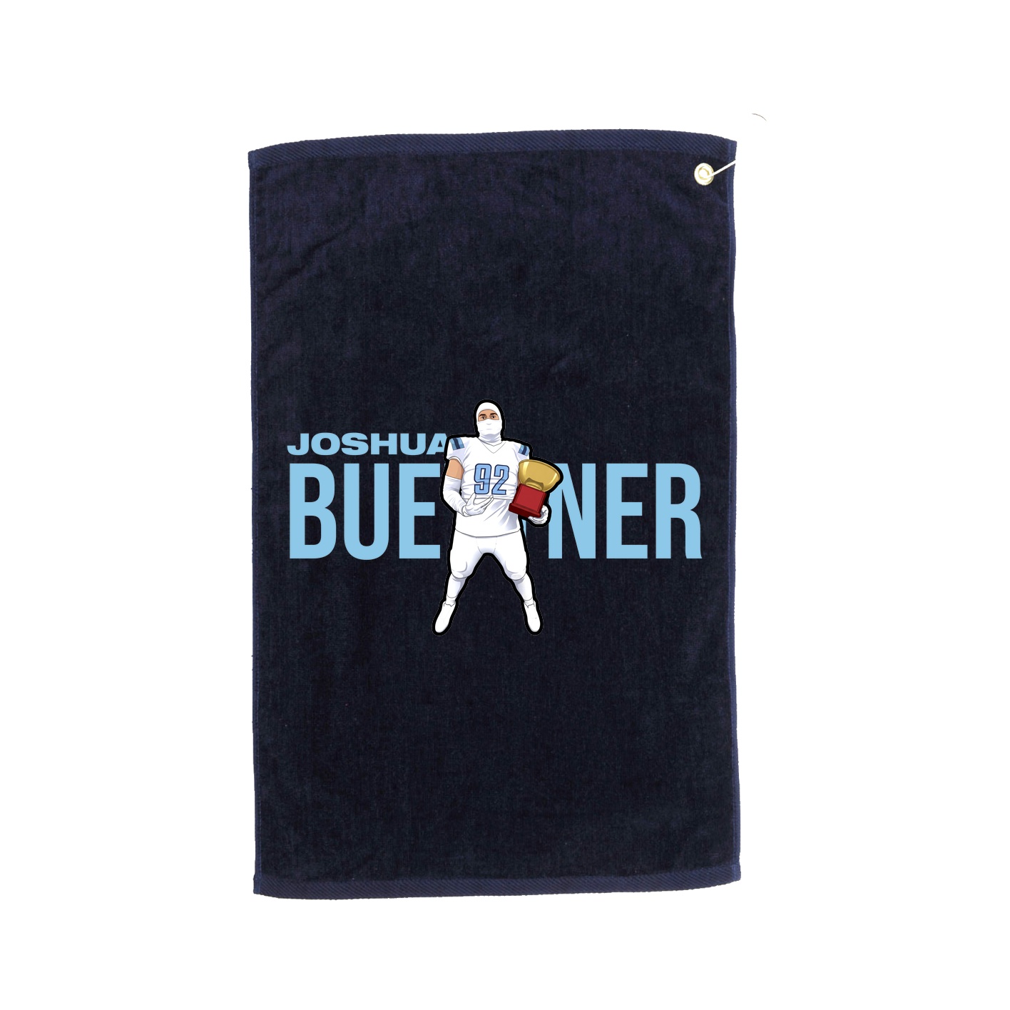 Golf Towel — Player Name in Navy