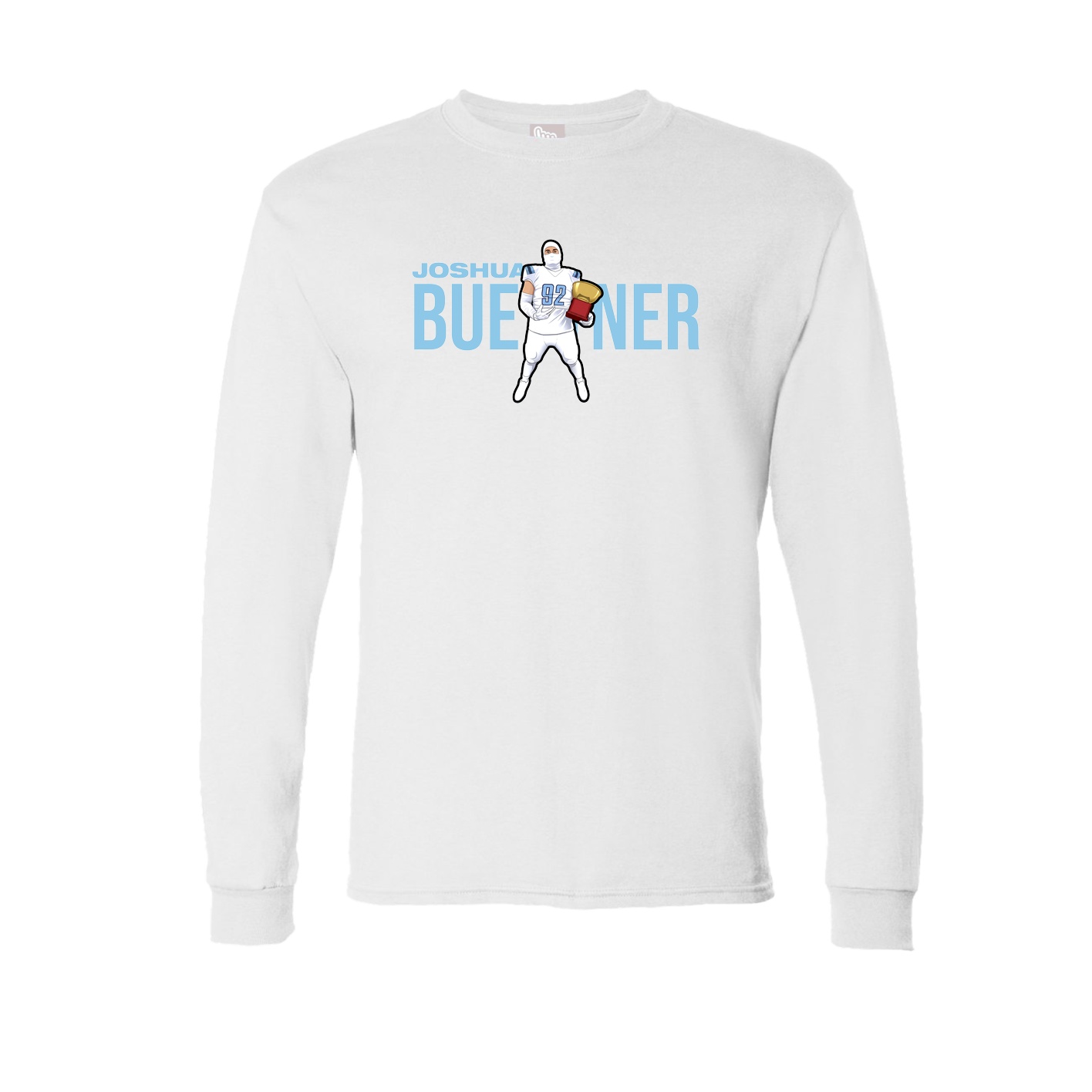 Long Sleeve Tee — Player Name in White