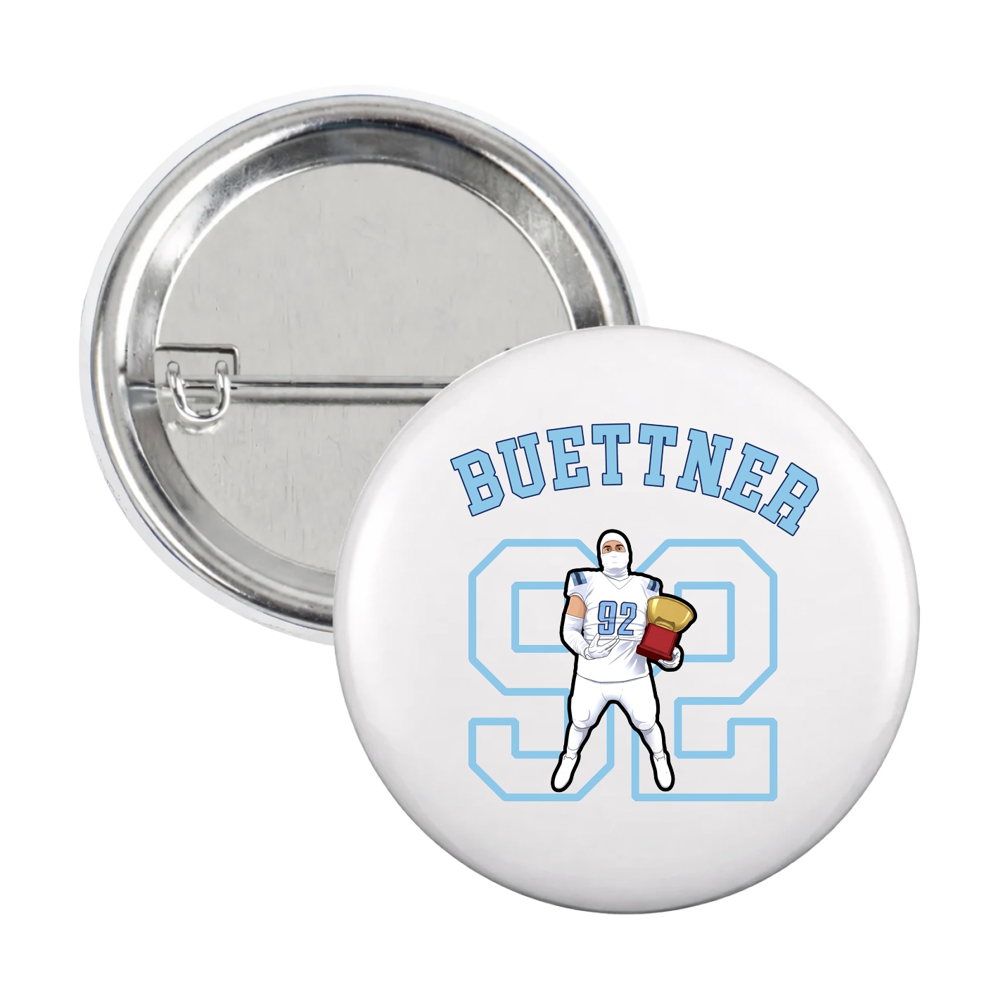 Game Day Button — Shirsey Arch in White