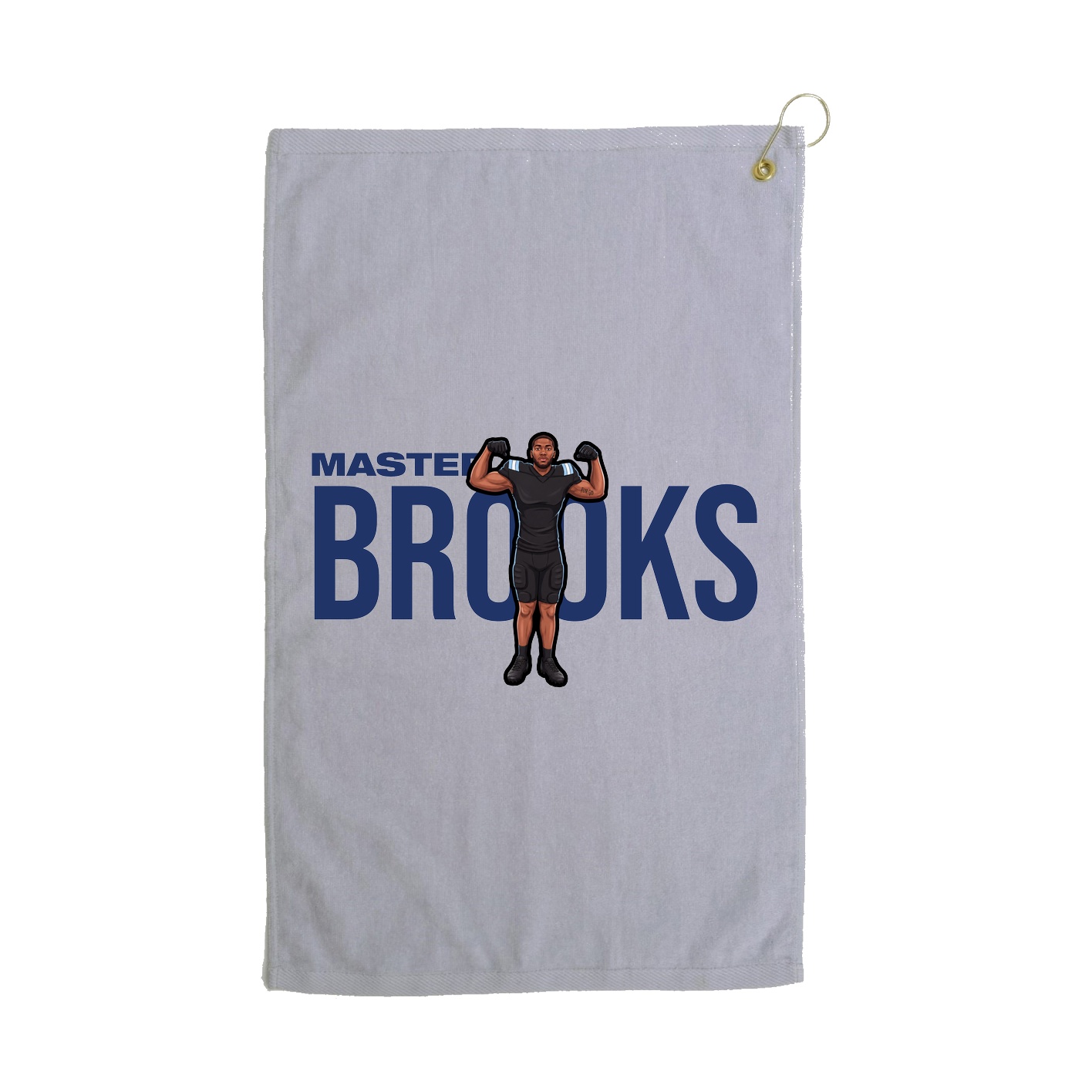 Golf Towel — Player Name in Grey