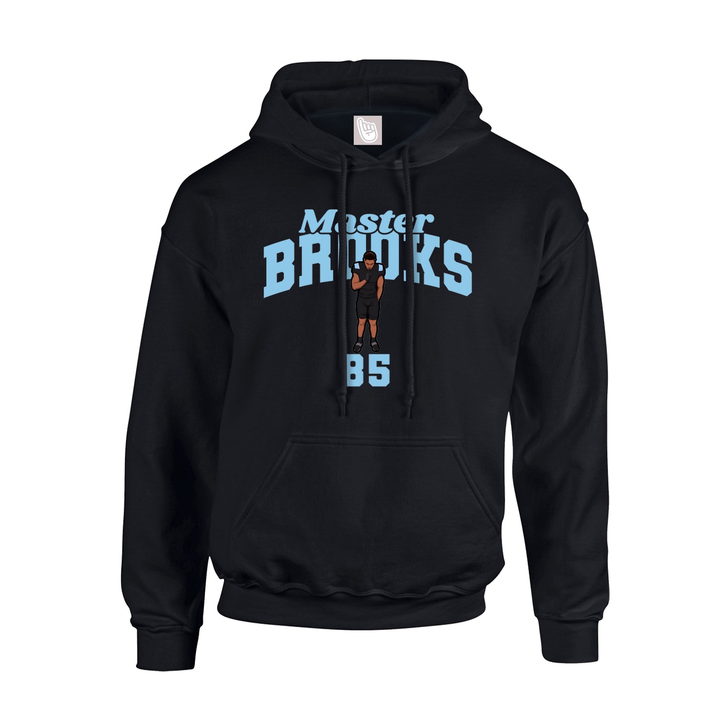 Youth Hoodie — Signature Arch in Black