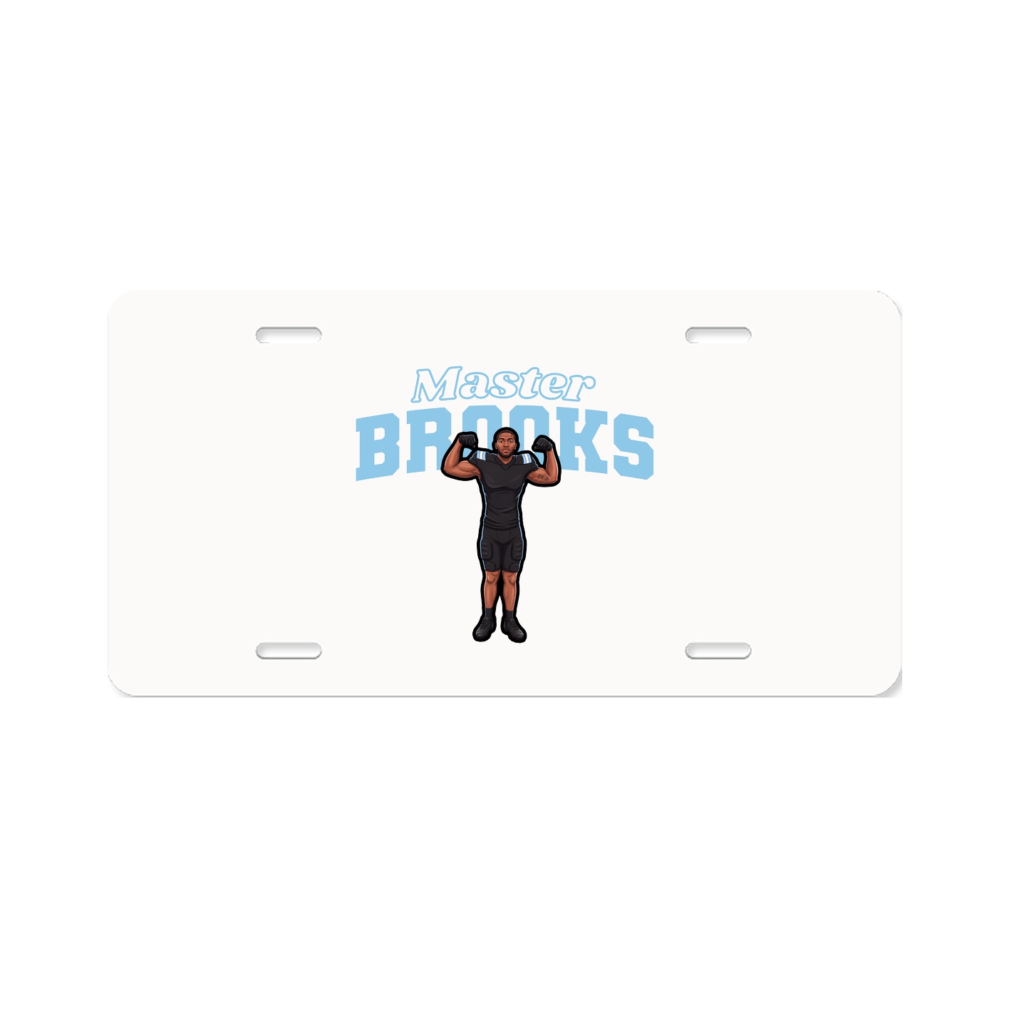 License Plate — Name Arch in Classic