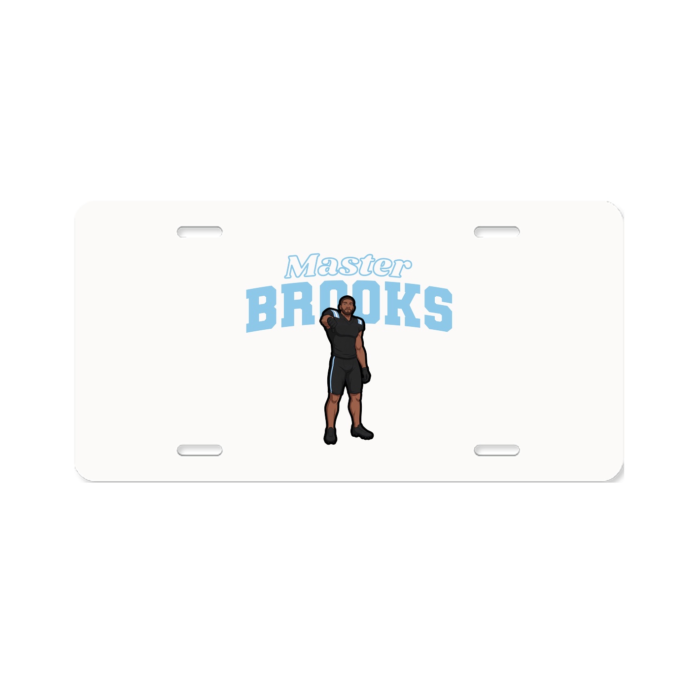 License Plate — Name Arch in Classic