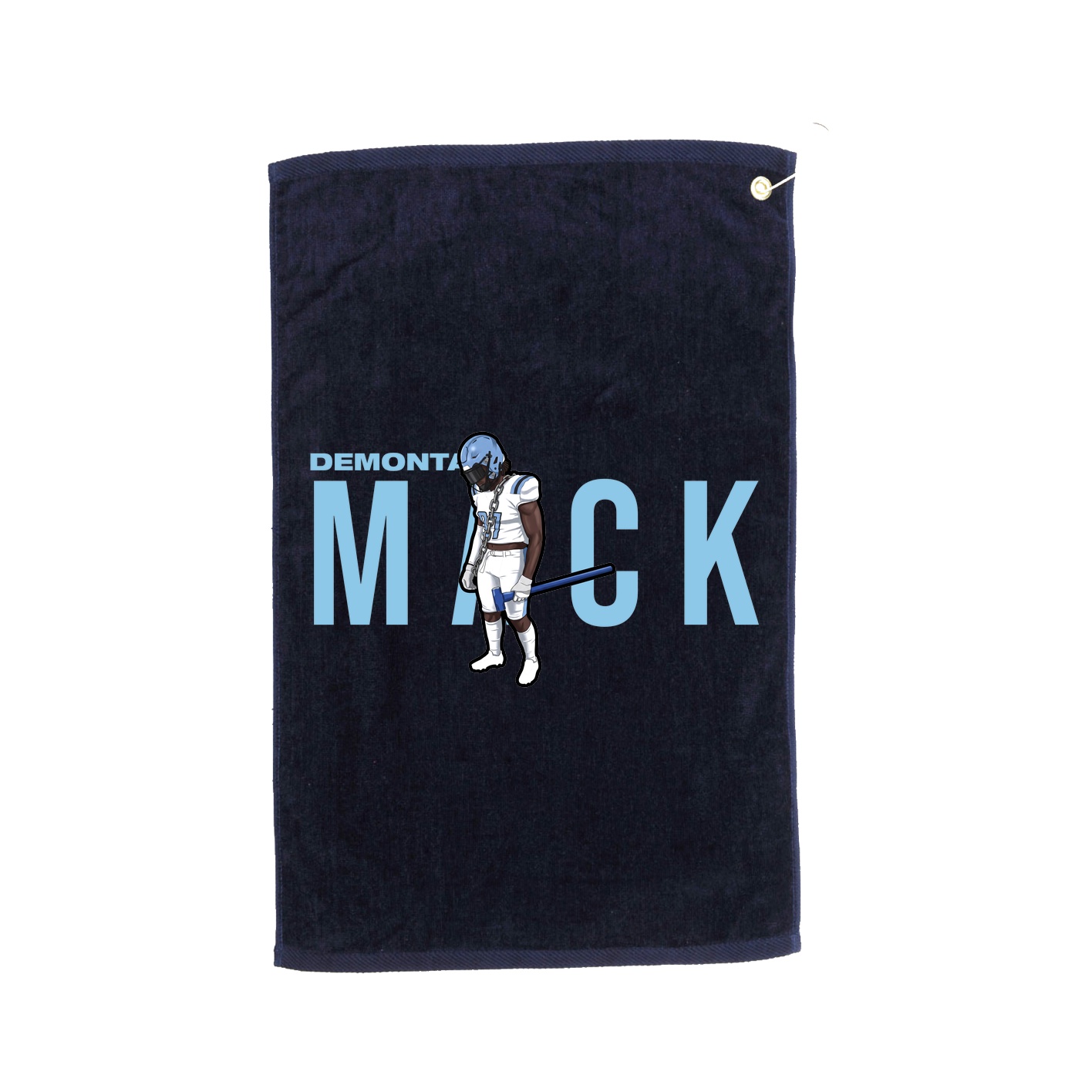 Golf Towel — Player Name in Navy