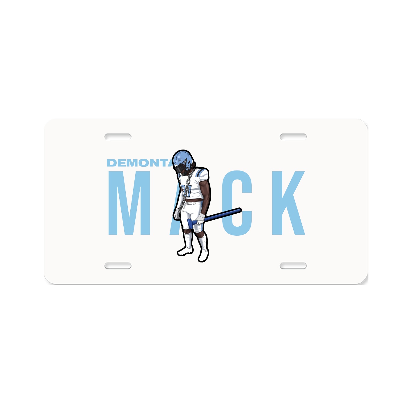 License Plate — Player Name in Classic