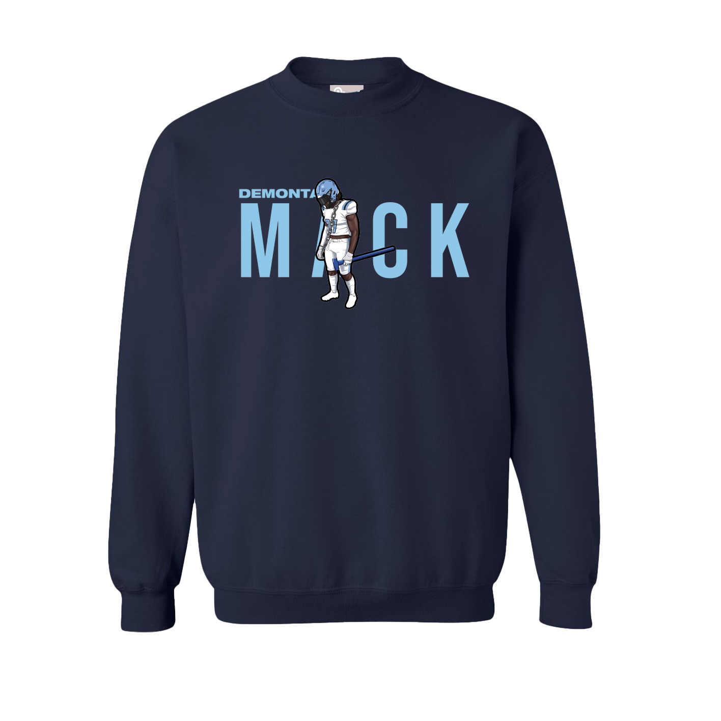Fleece Crew — Player Name in Navy