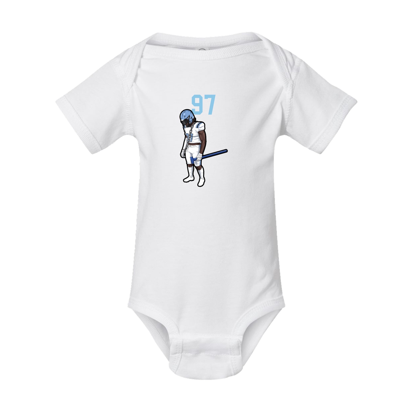 Baby Onesie — Number Top in White