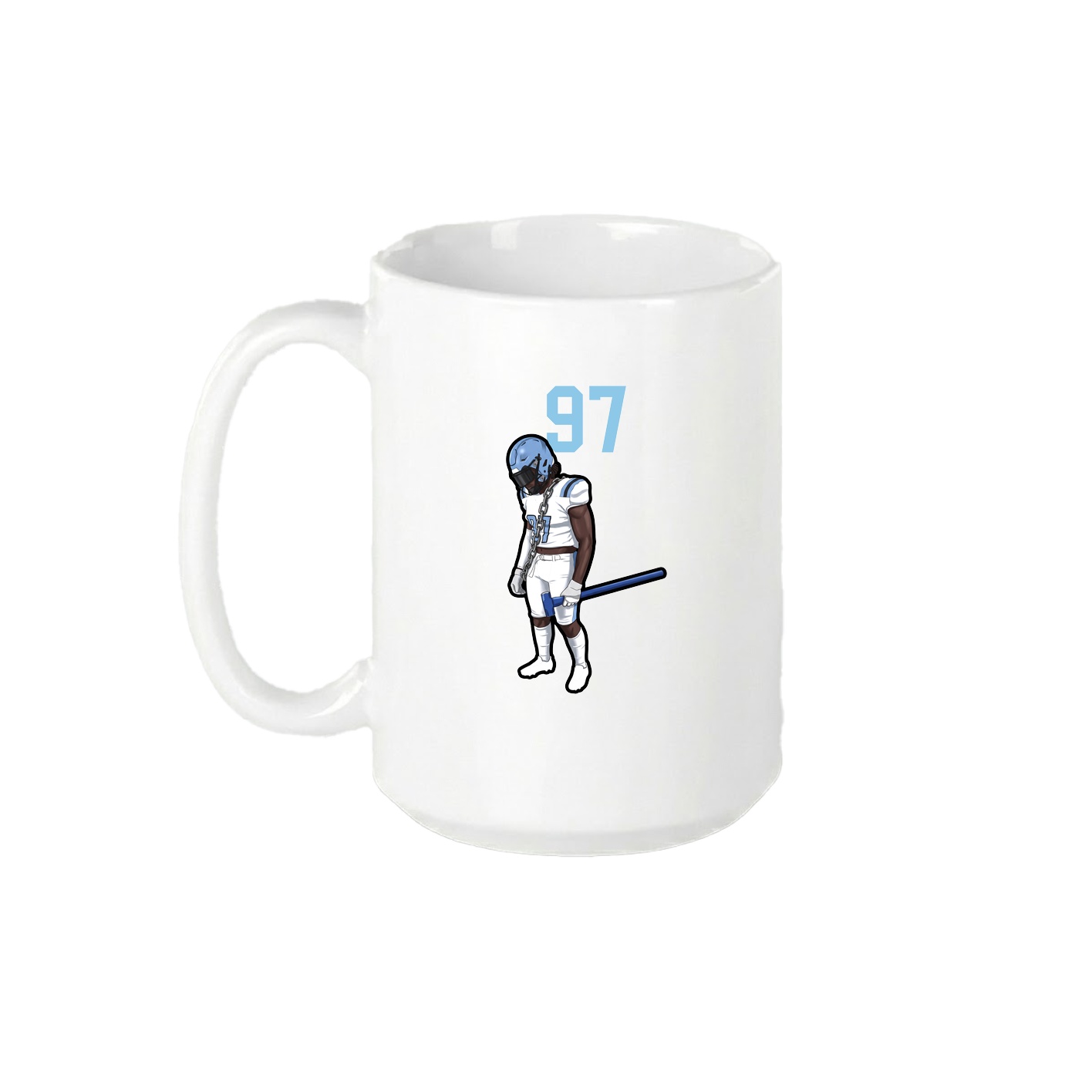 15oz Coffee Mug — Number Top in White
