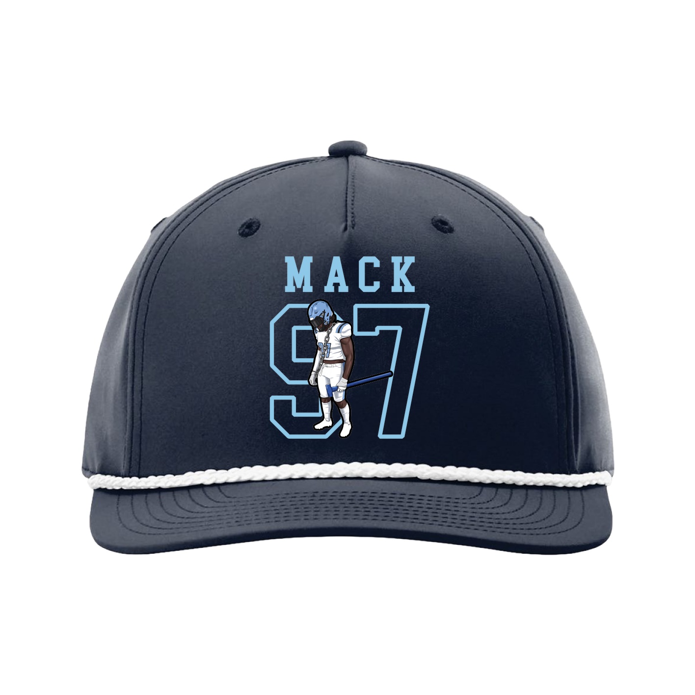 Five-Panel Classic Rope Cap — Shirsey in Navy