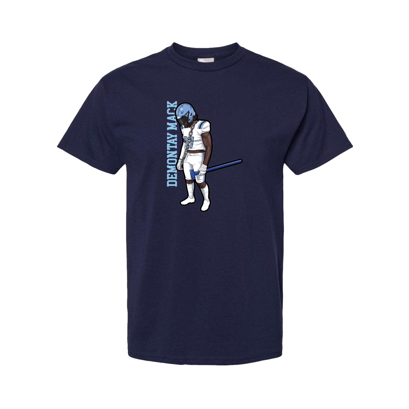 Tee — Name Vertical in Navy