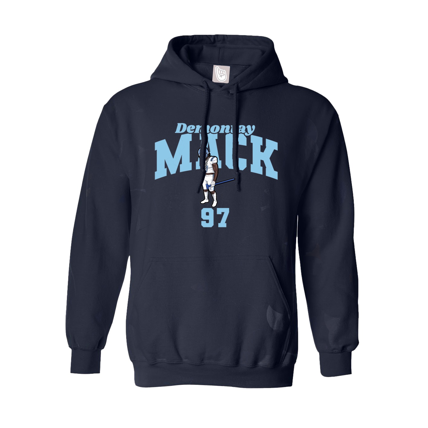 Youth Hoodie — Signature Arch in Navy