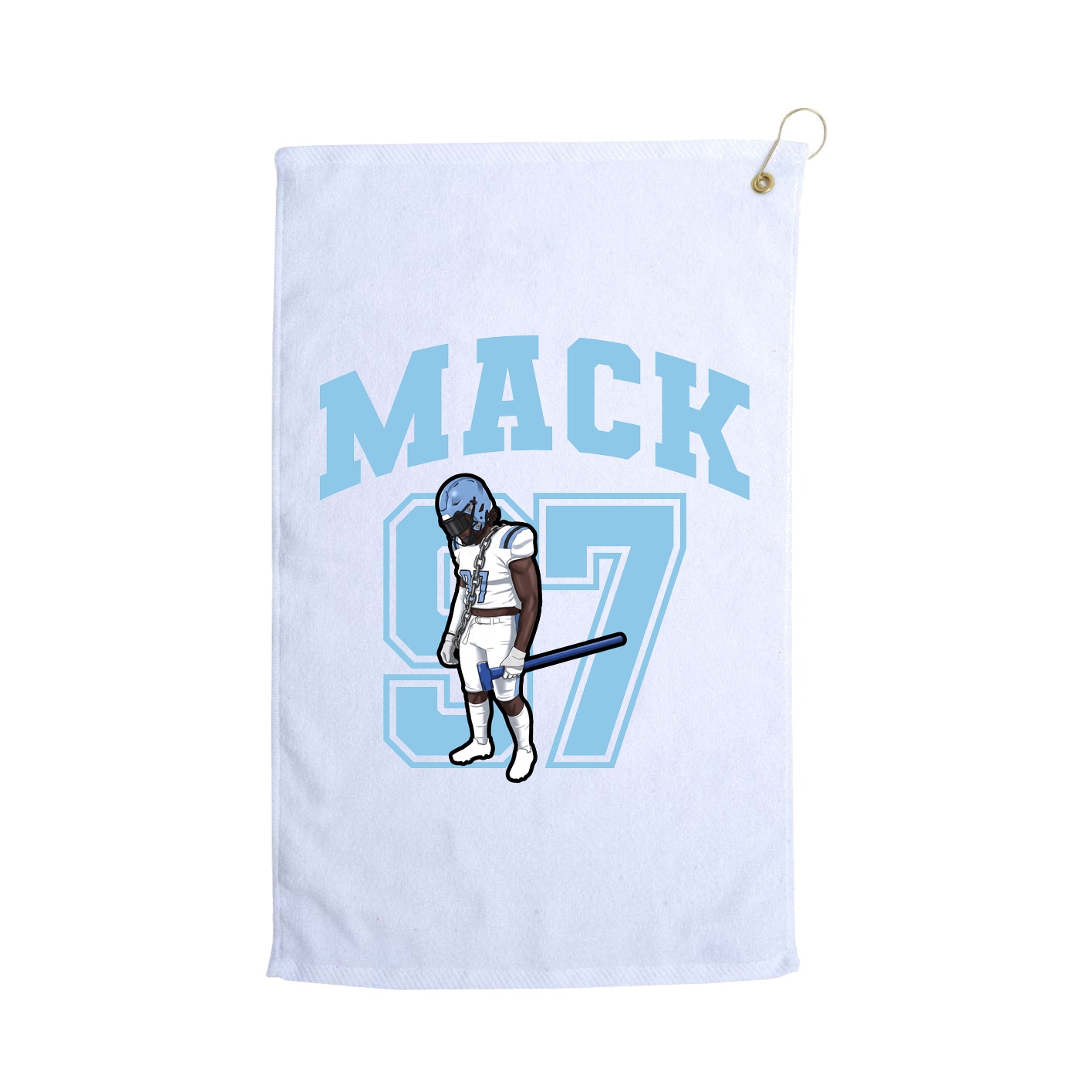 Golf Towel — Number in White