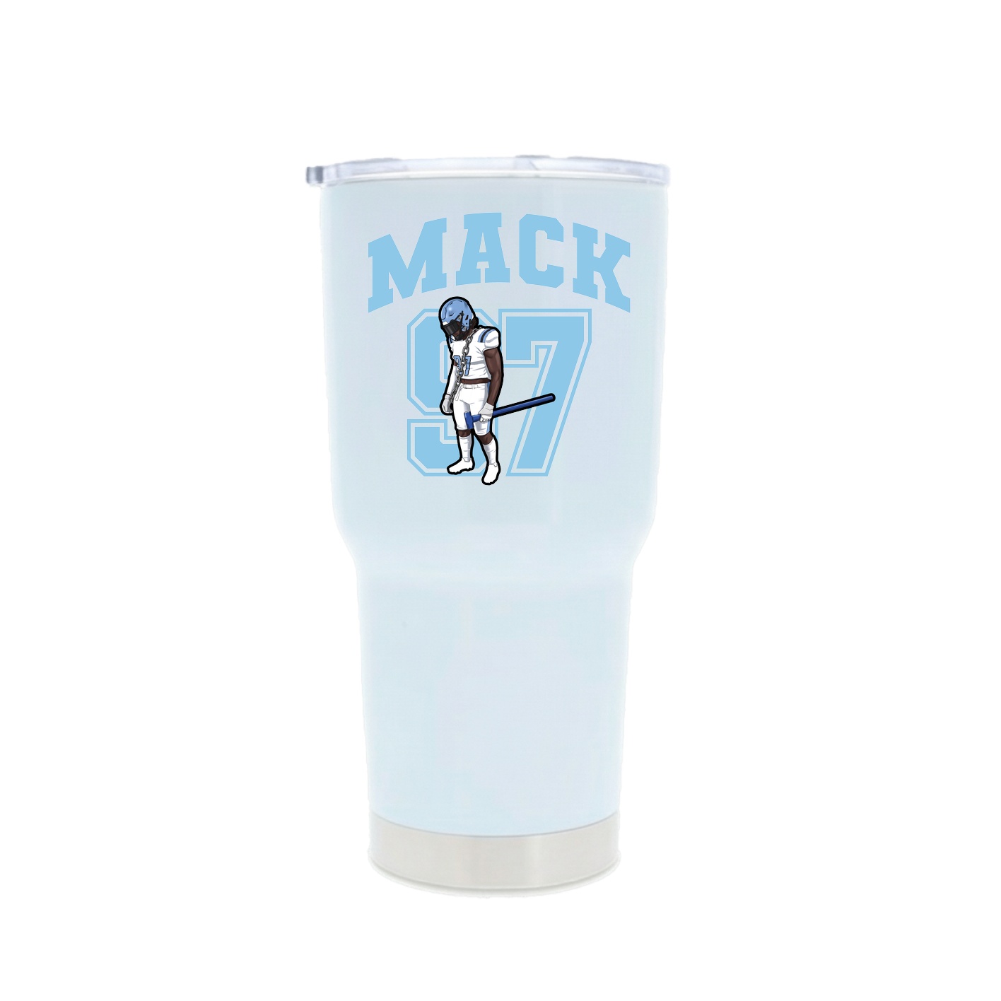 30oz Stainless Steel Tumbler — Number in White