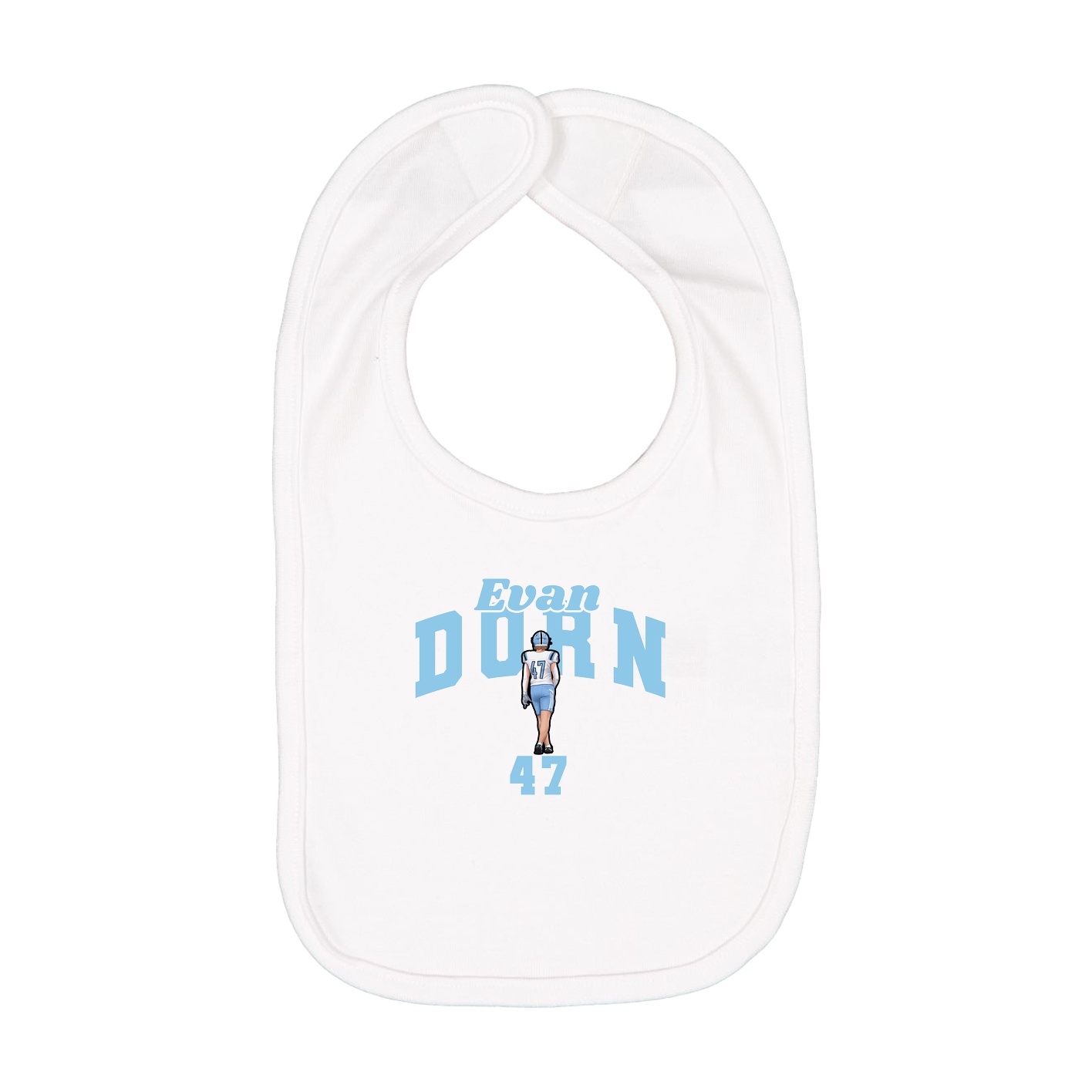Infant Bib — Signature Arch in White