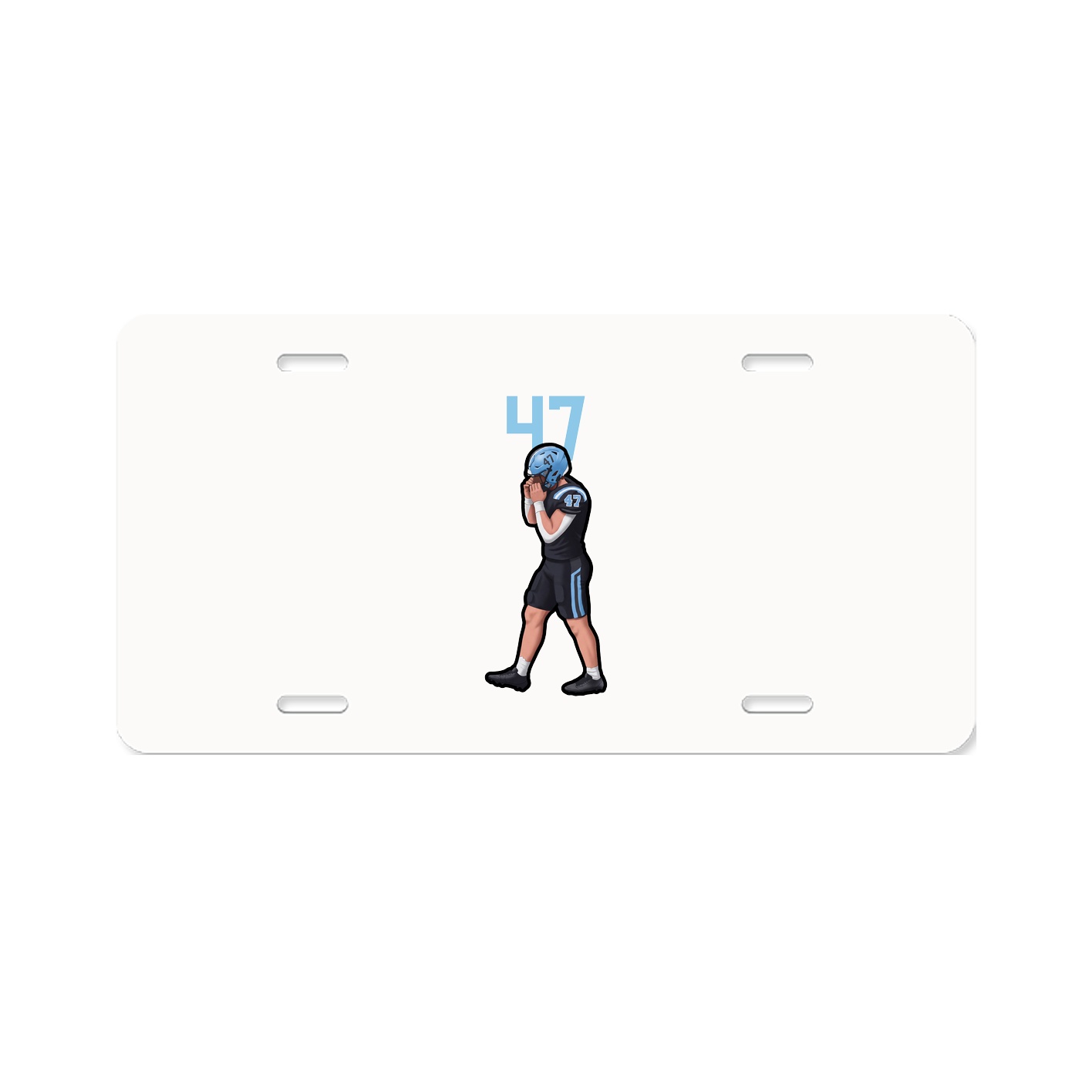 License Plate — Number Top in Classic
