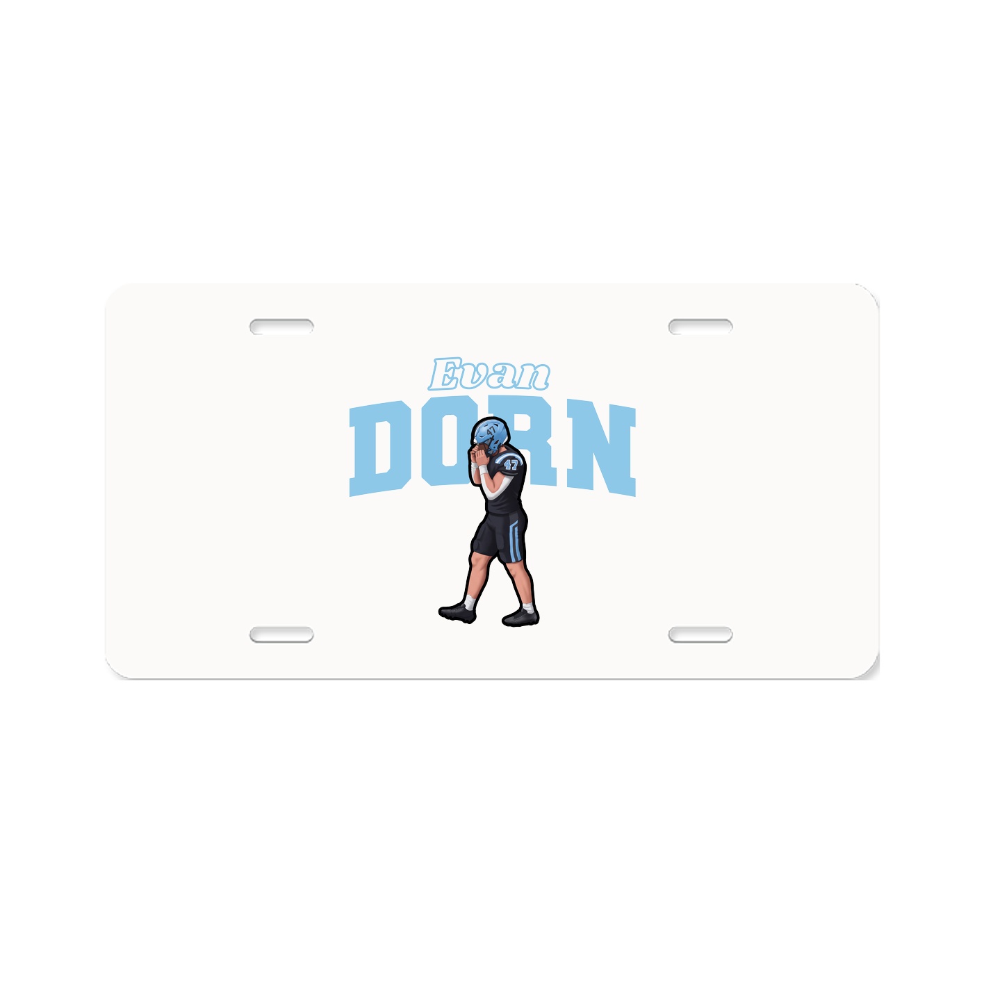 License Plate — Name Arch in Classic