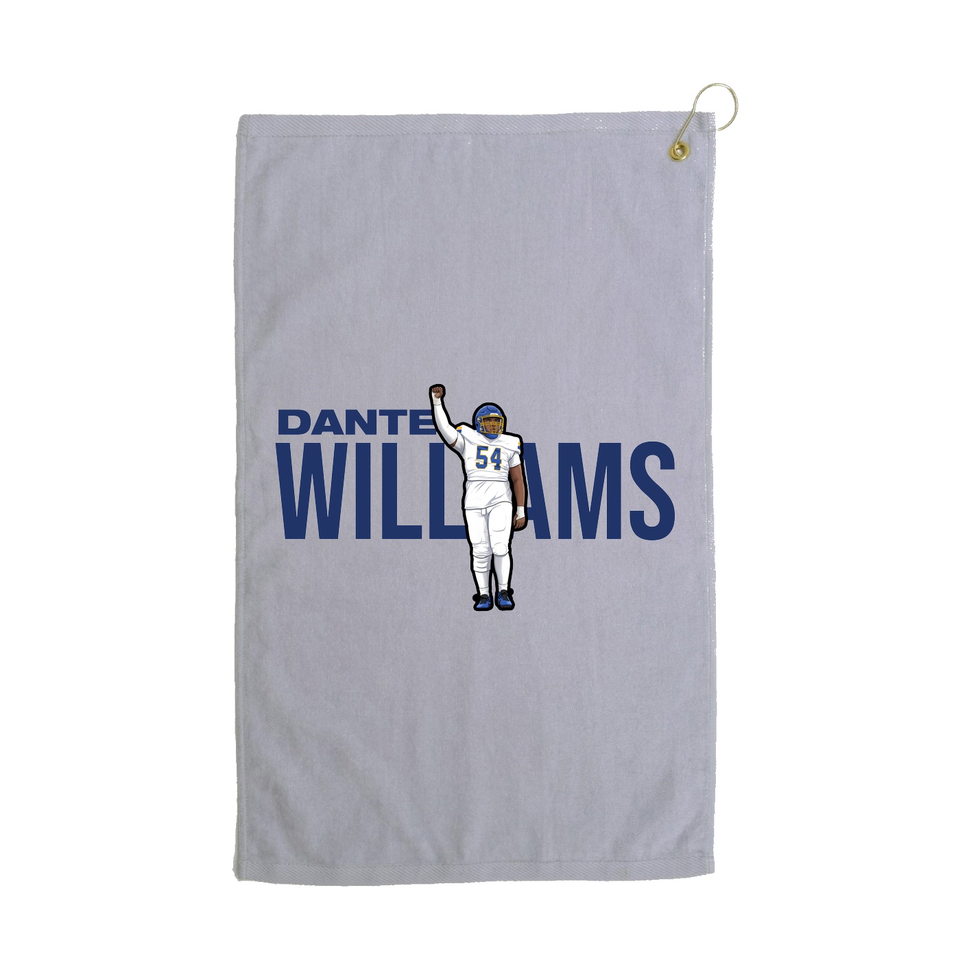 Golf Towel — Player Name in Grey