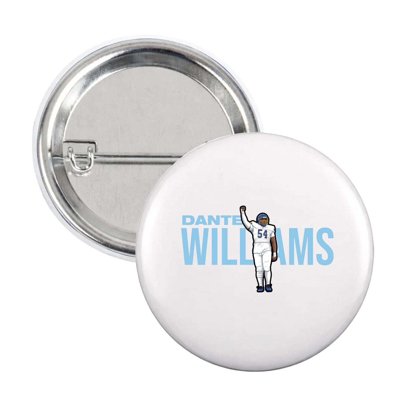Game Day Button — Player Name in White