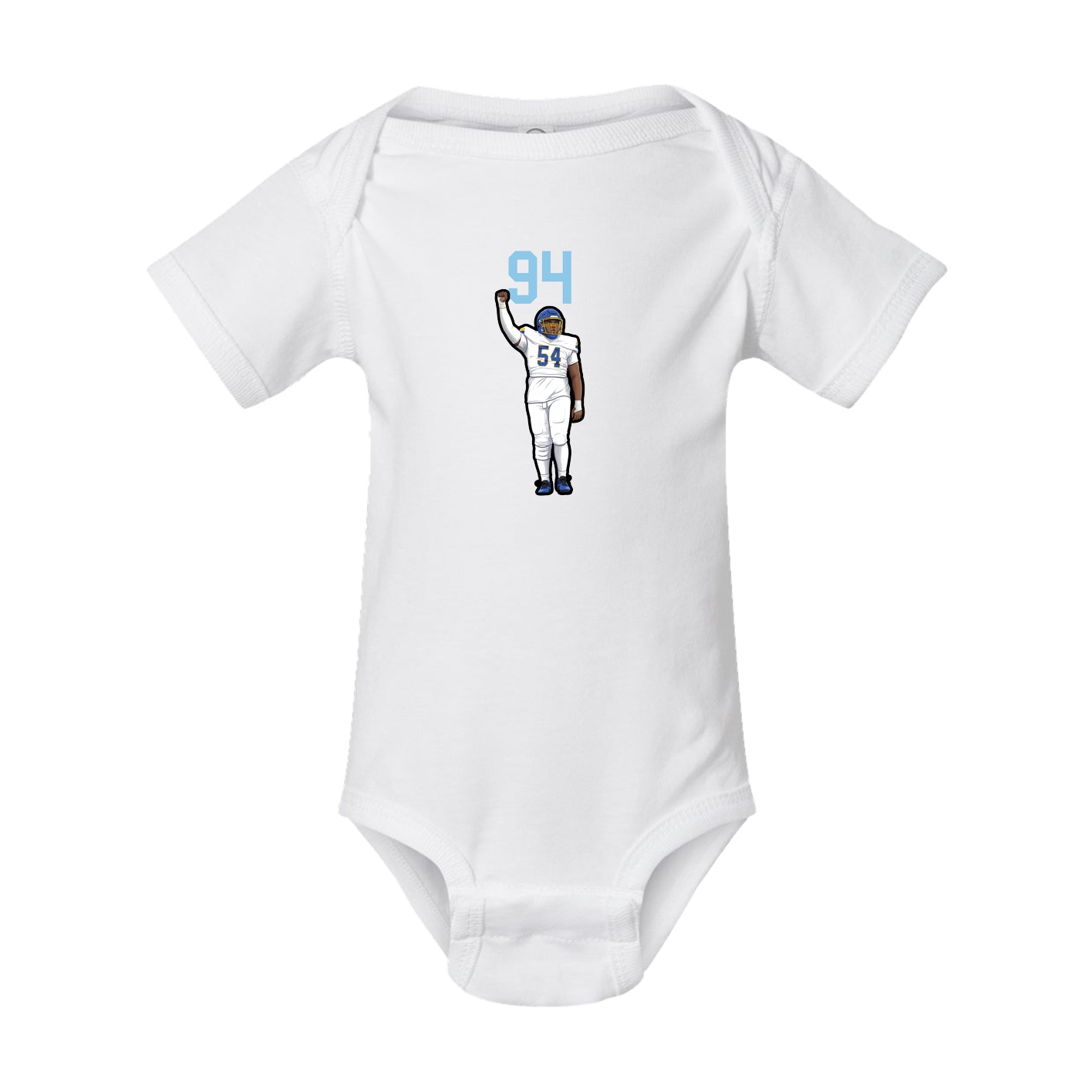 Baby Onesie — Number Top in White