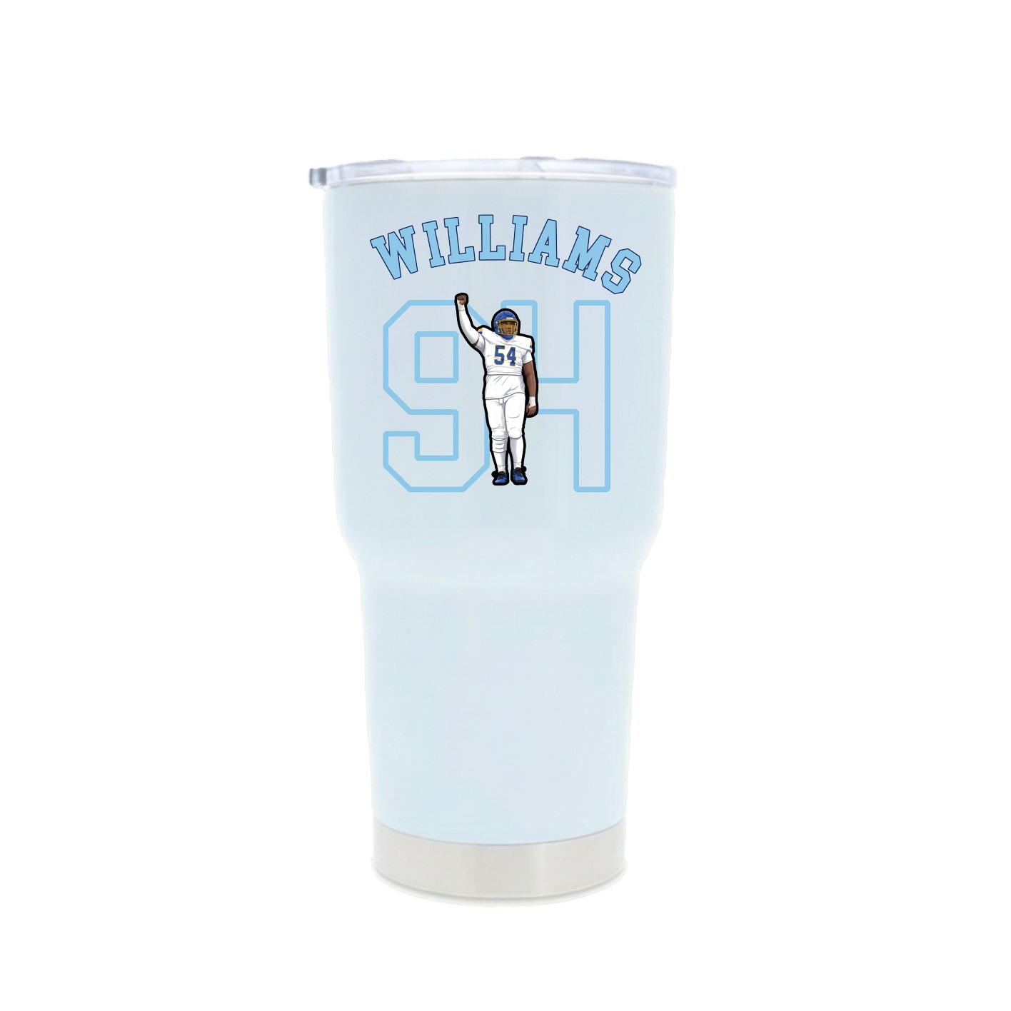 30oz Stainless Steel Tumbler — Shirsey Arch in White