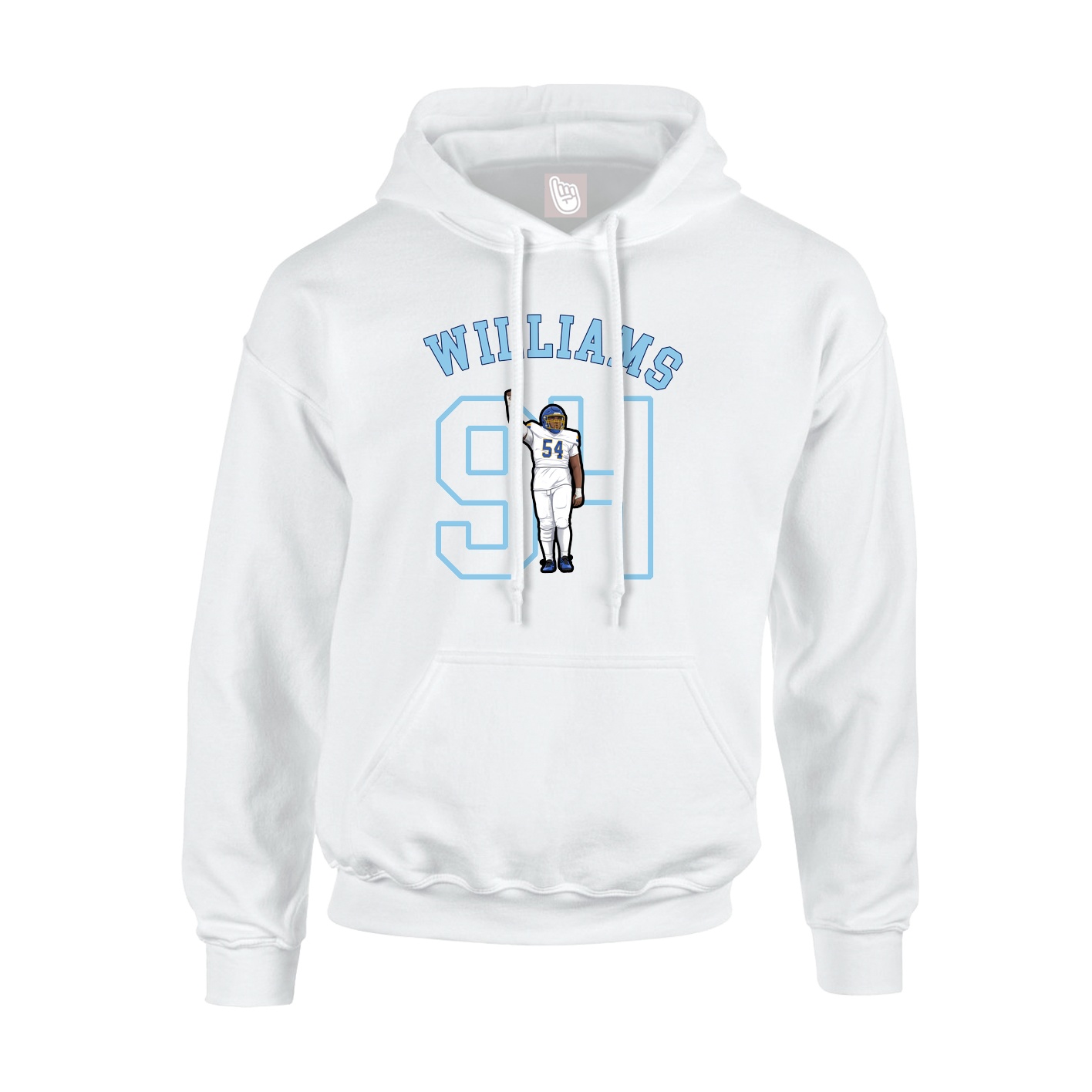 Hoodie — Shirsey Arch in White