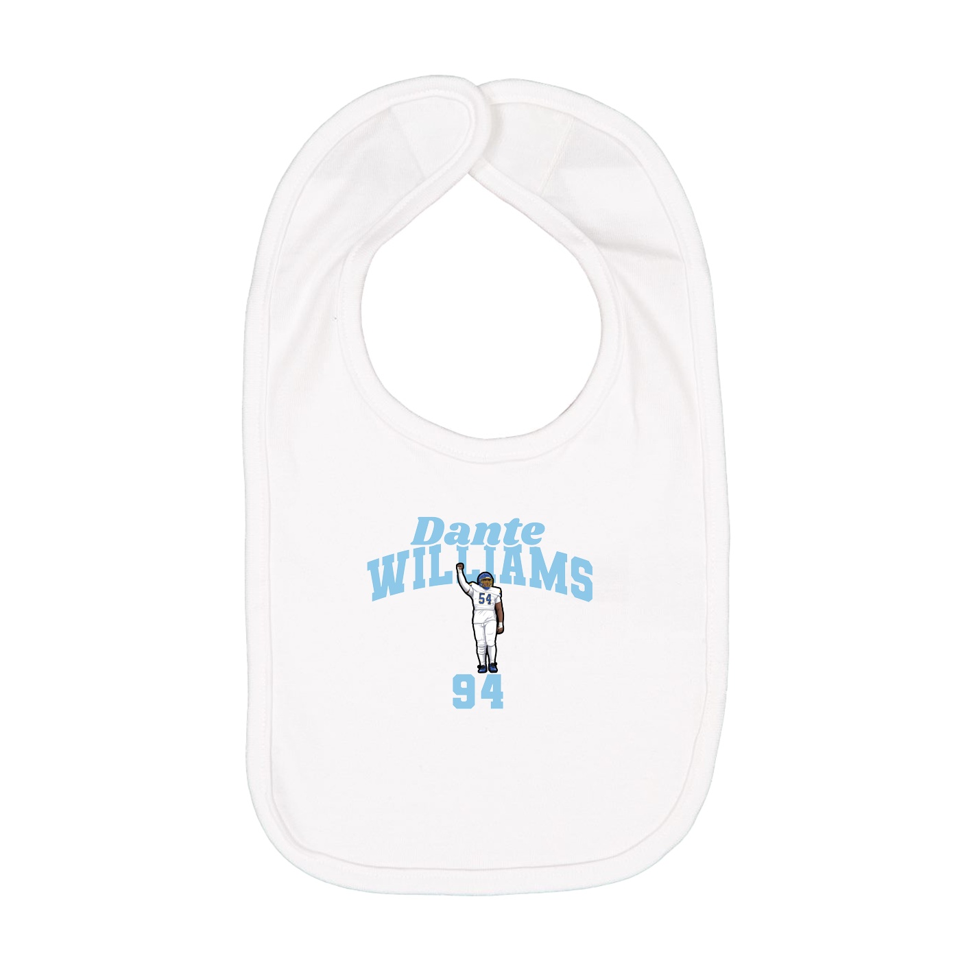 Infant Bib — Signature Arch in White