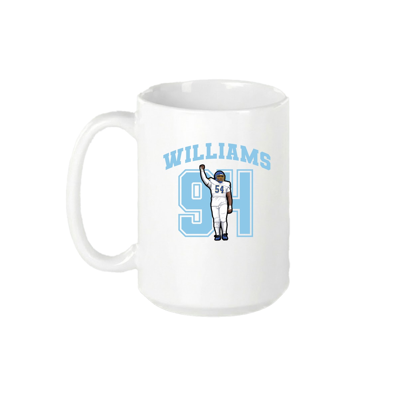 15oz Coffee Mug — Number in White