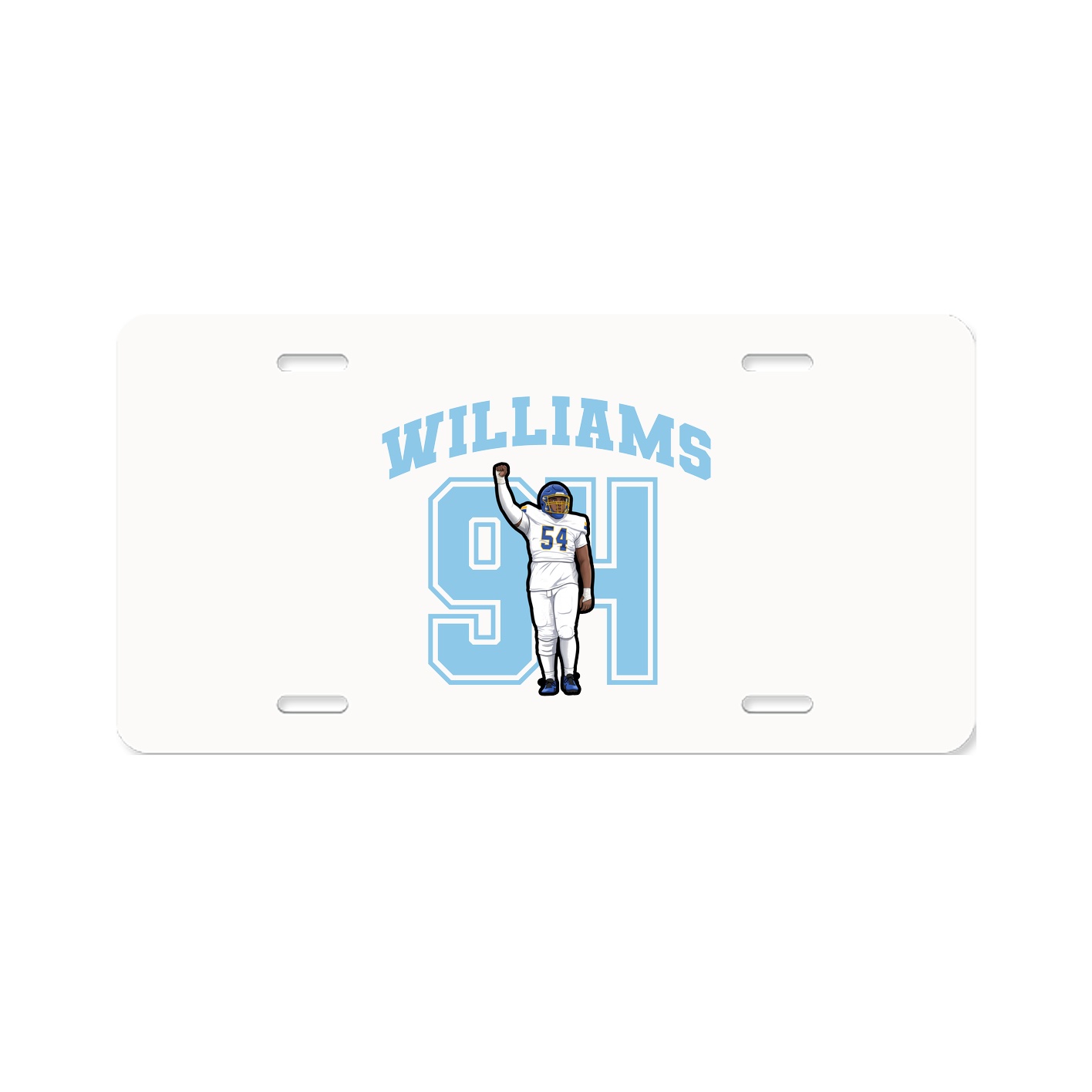License Plate — Number in Classic