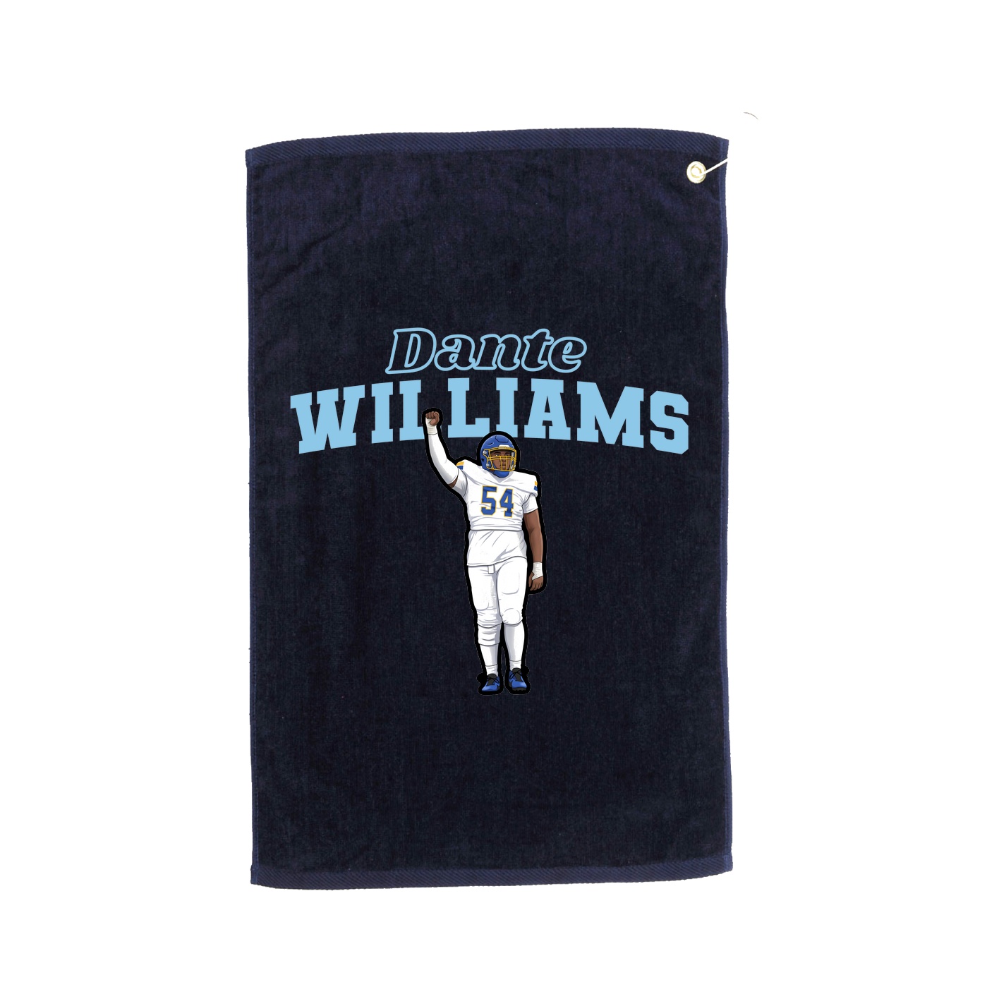 Golf Towel — Name Arch in Navy