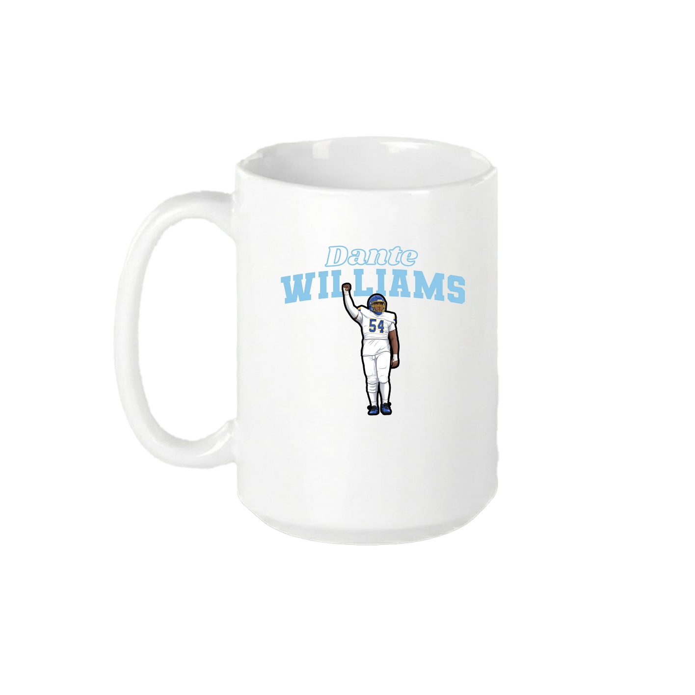 15oz Coffee Mug — Name Arch in White