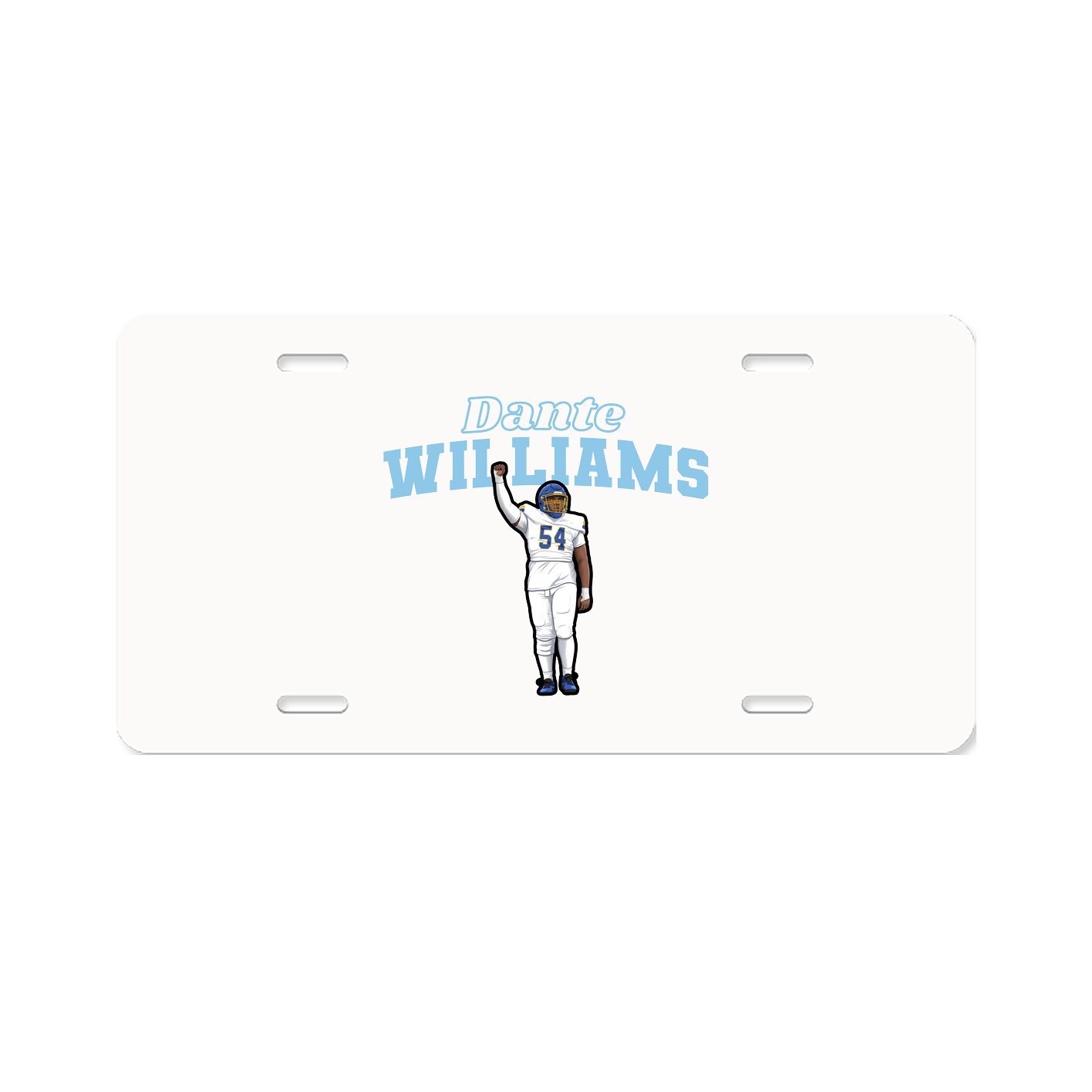 License Plate — Name Arch in Classic