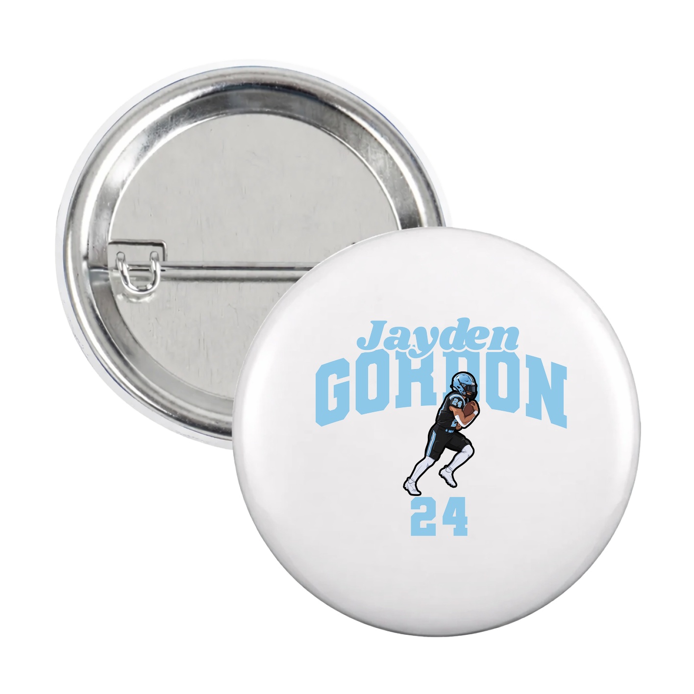 Game Day Button — Signature Arch in White