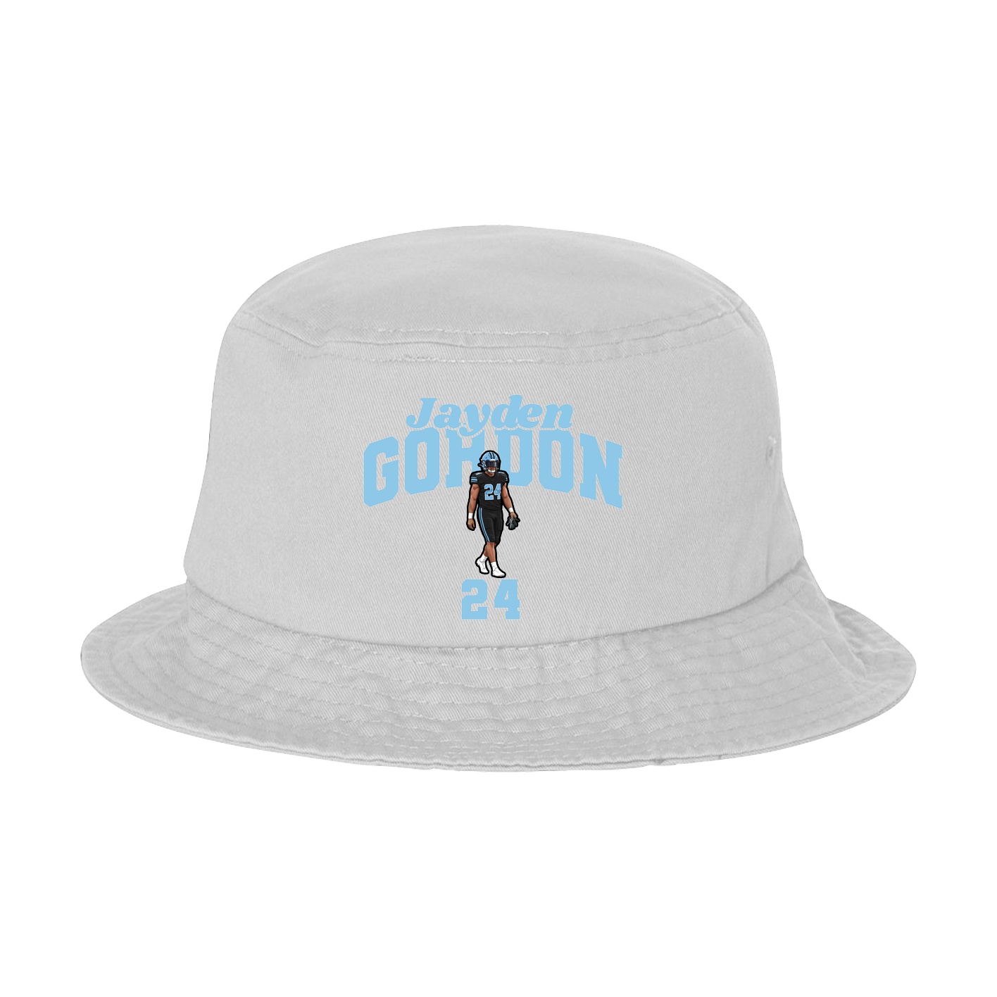 Bucket Cap — Signature Arch in White
