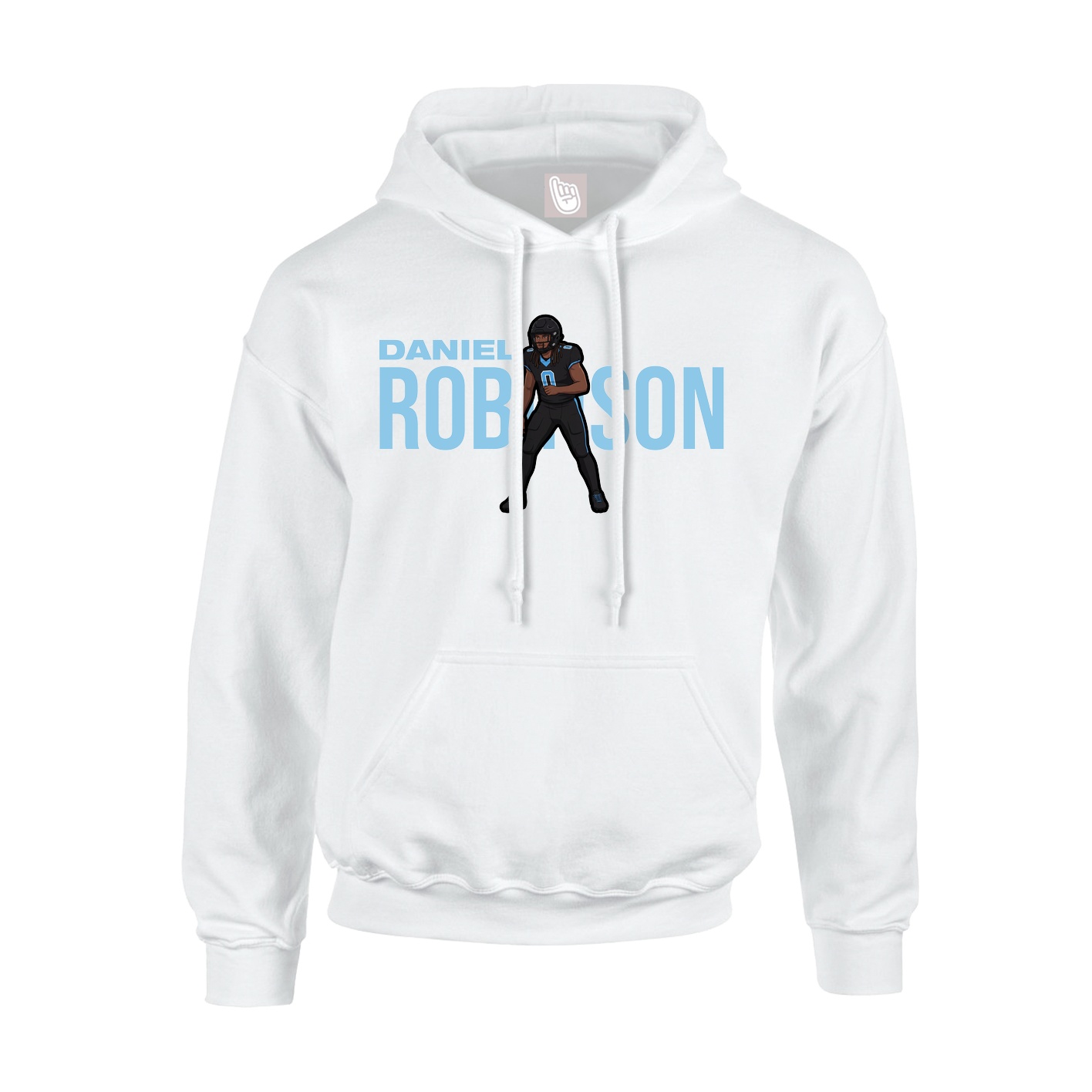 Youth Hoodie — Player Name in White