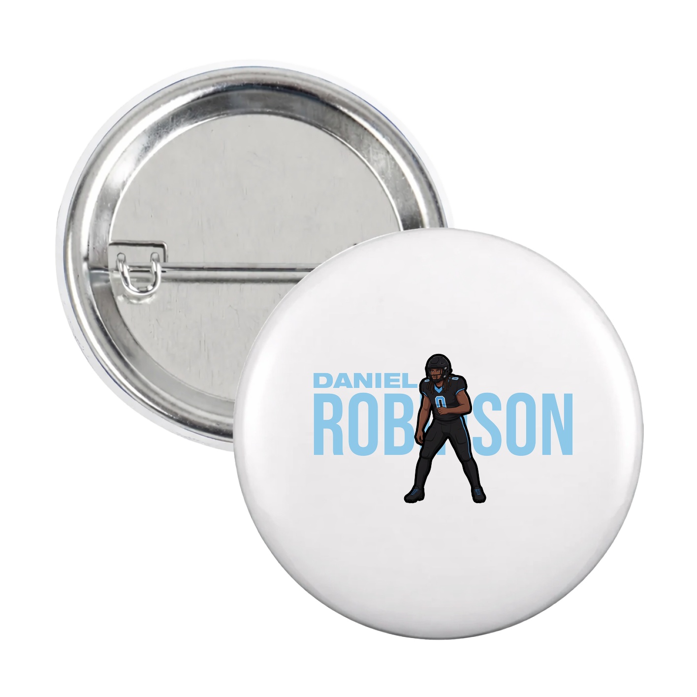 Game Day Button — Player Name in White