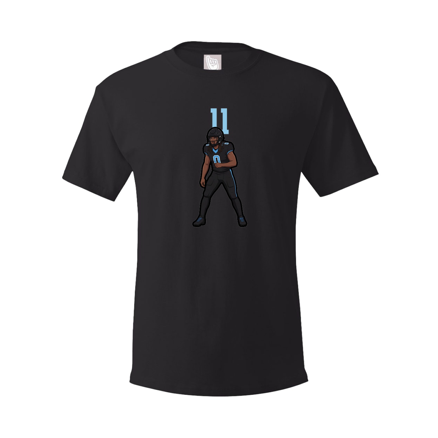 Youth Tee — Number Top in Black