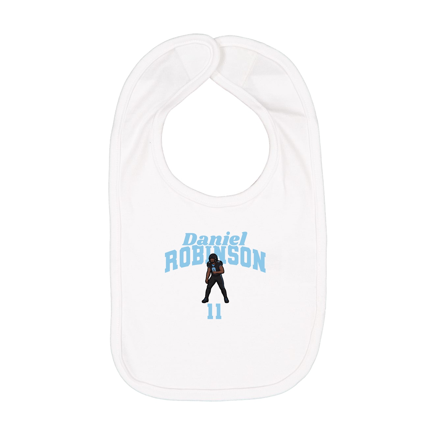Infant Bib — Signature Arch in White