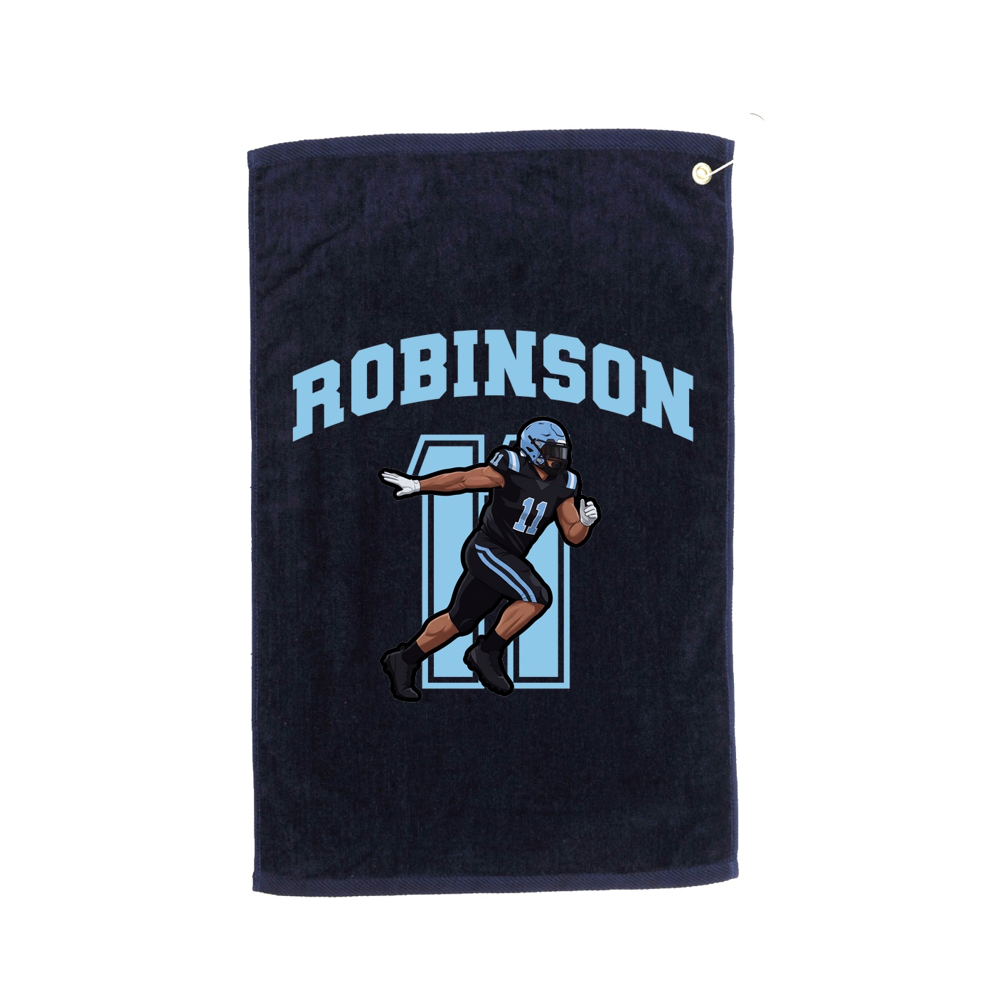 Golf Towel — Number in Navy
