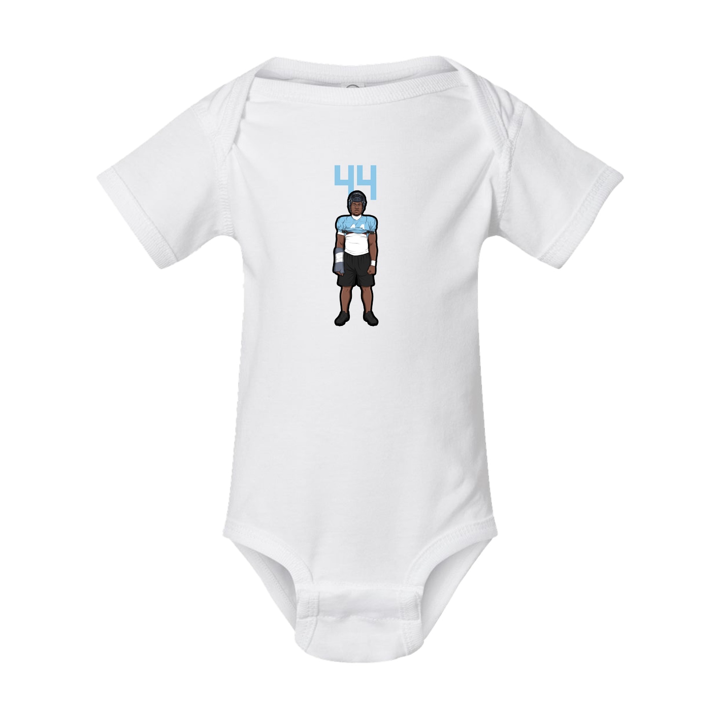 Baby Onesie — Number Top in White