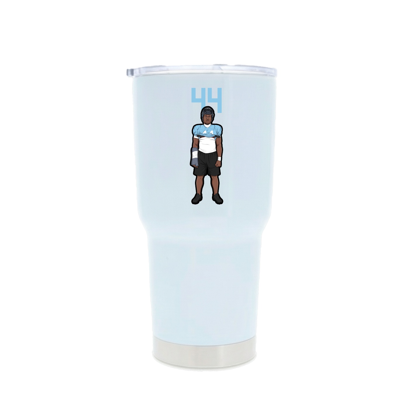 30oz Stainless Steel Tumbler — Number Top in White