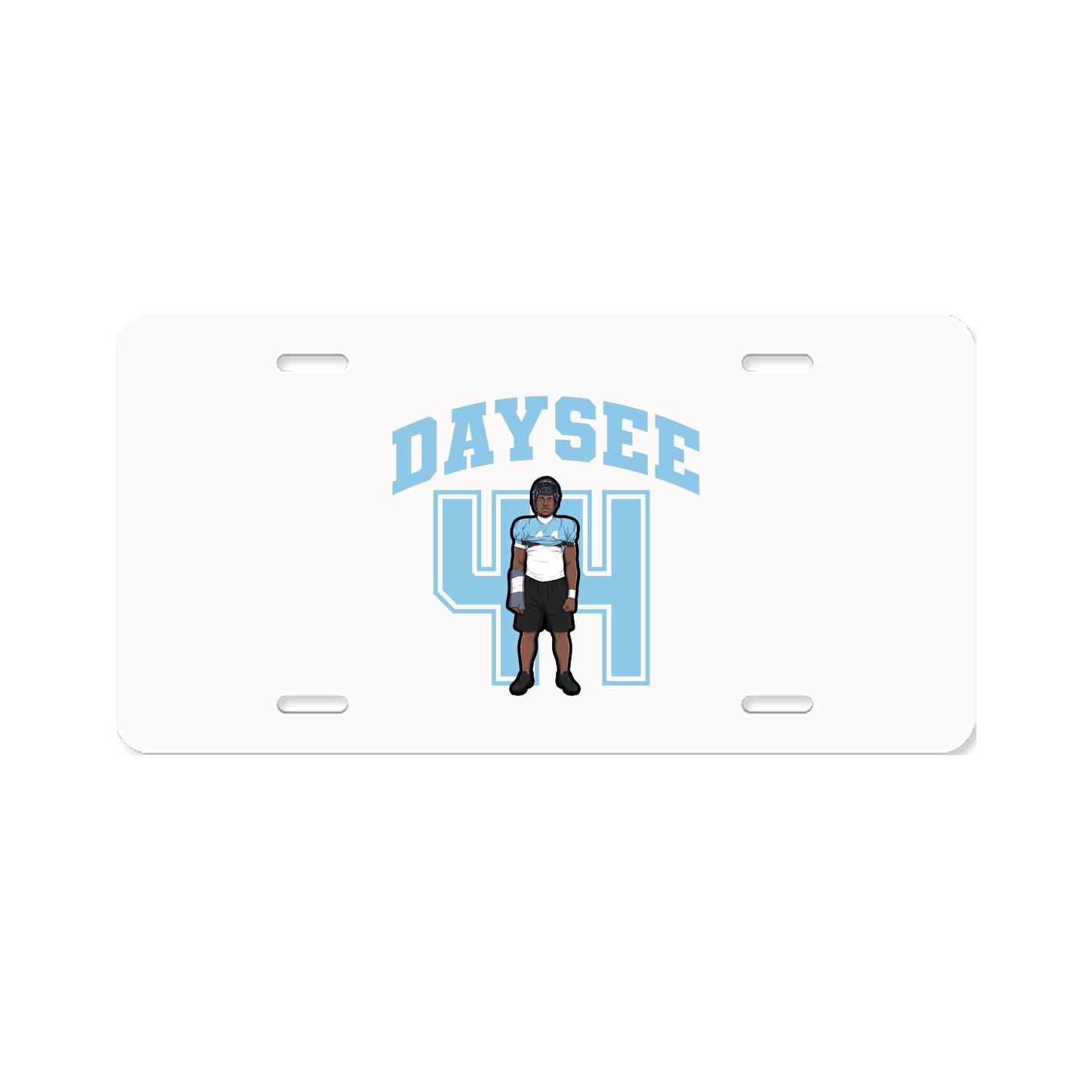 License Plate — Number in Classic