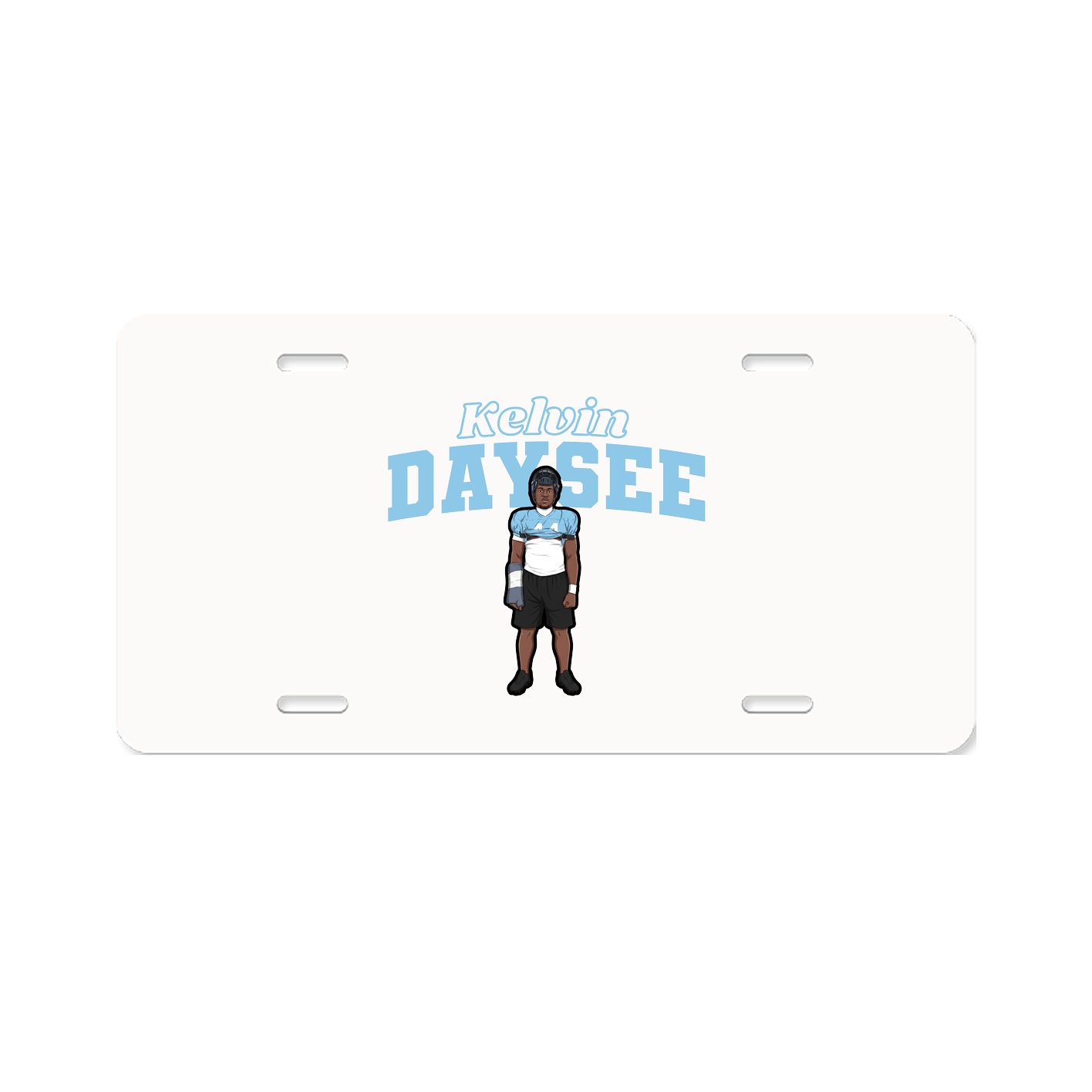 License Plate — Name Arch in Classic