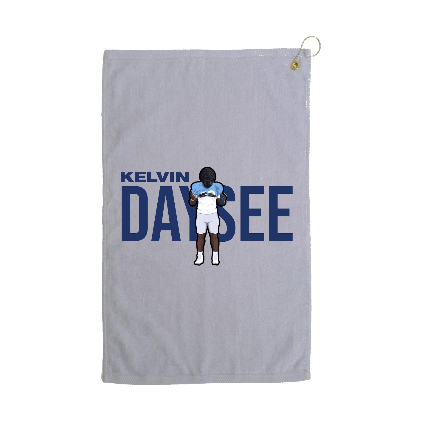 Golf Towel — Player Name in Grey
