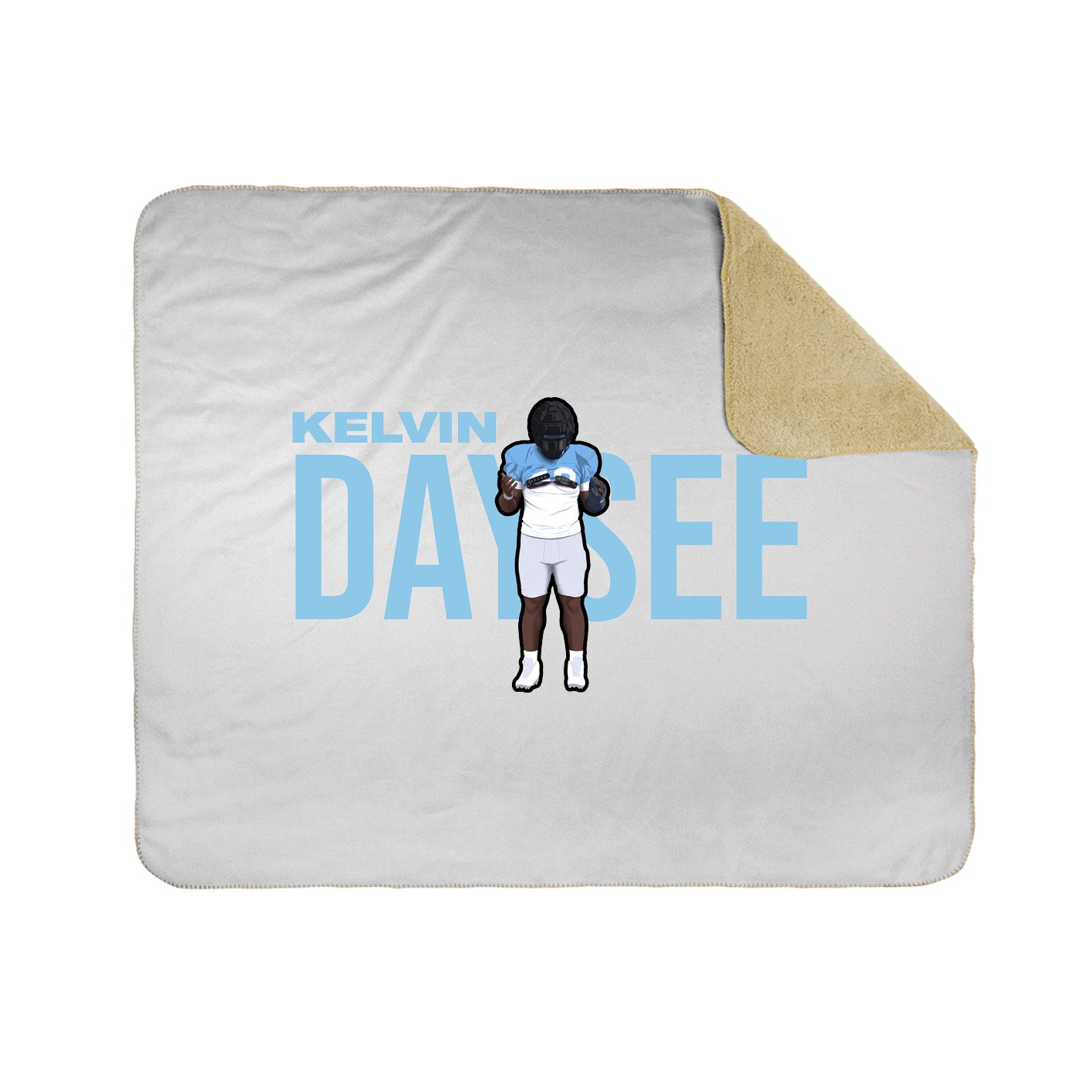 Throw Blanket — Player Name in White