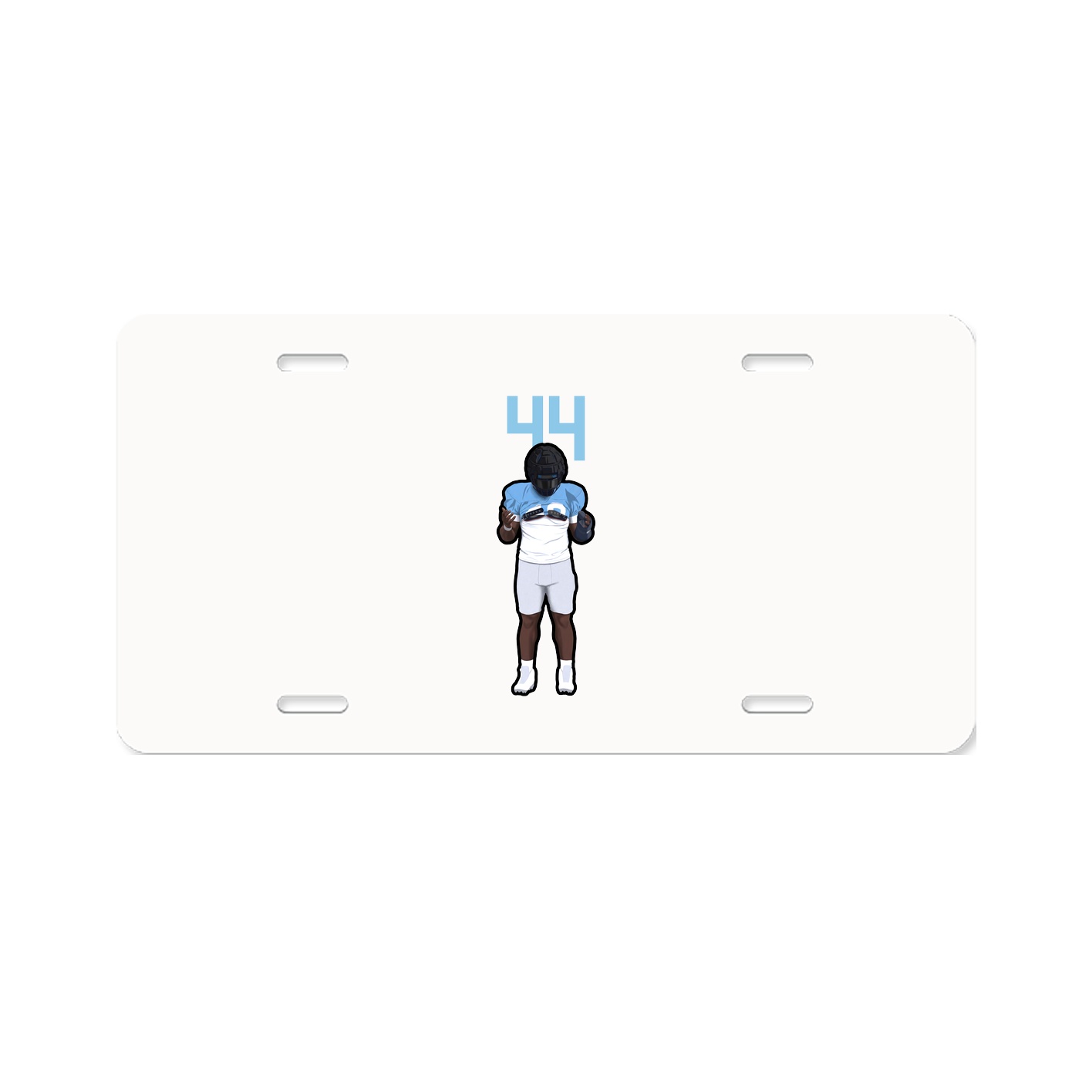 License Plate — Number Top in Classic