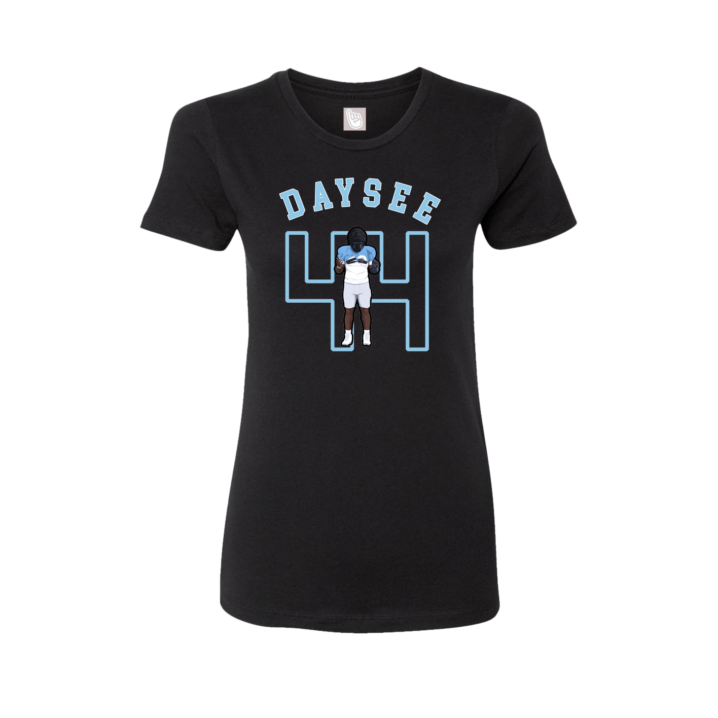 Fitted Women's Tee — Shirsey Arch in Black