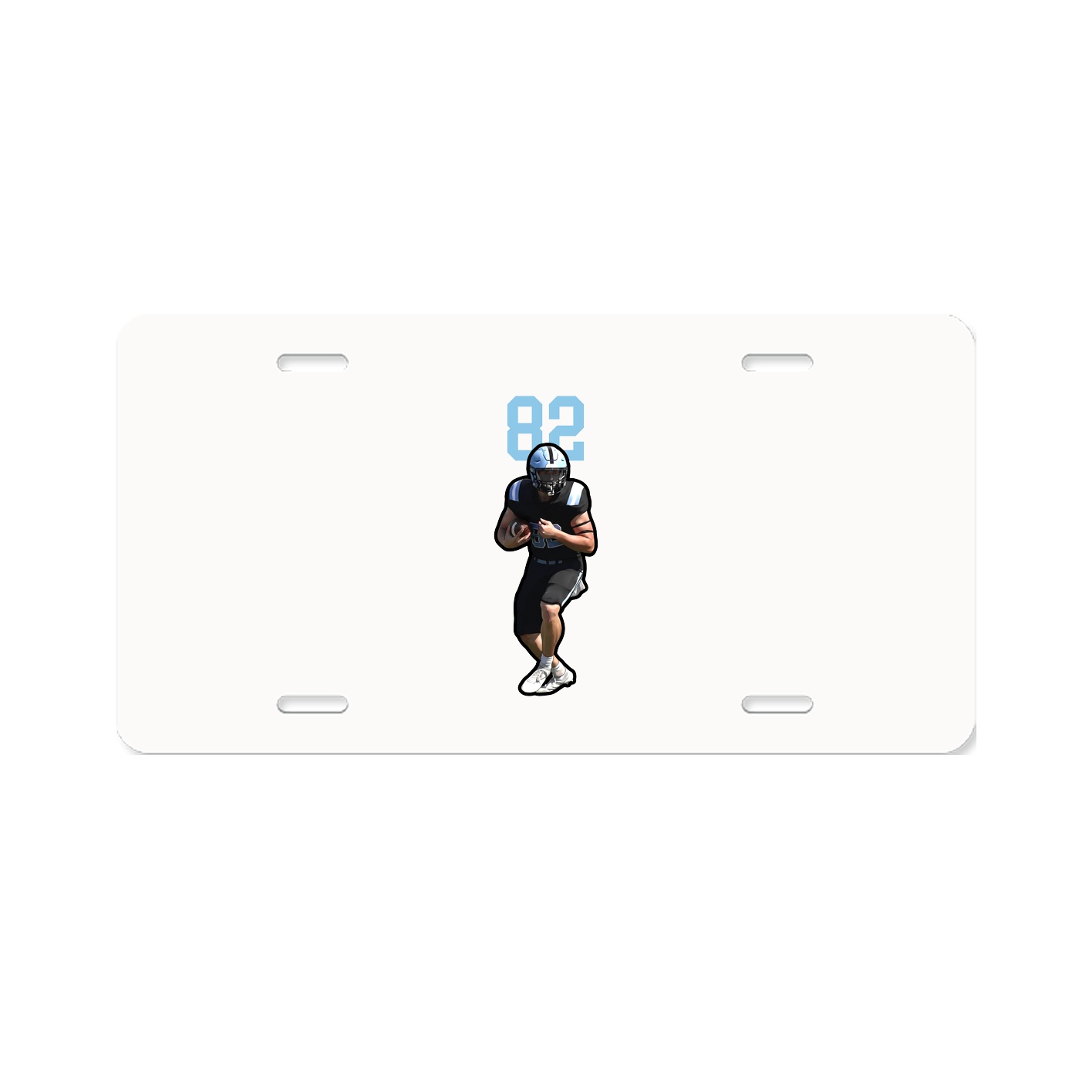 License Plate — Number Top in Classic