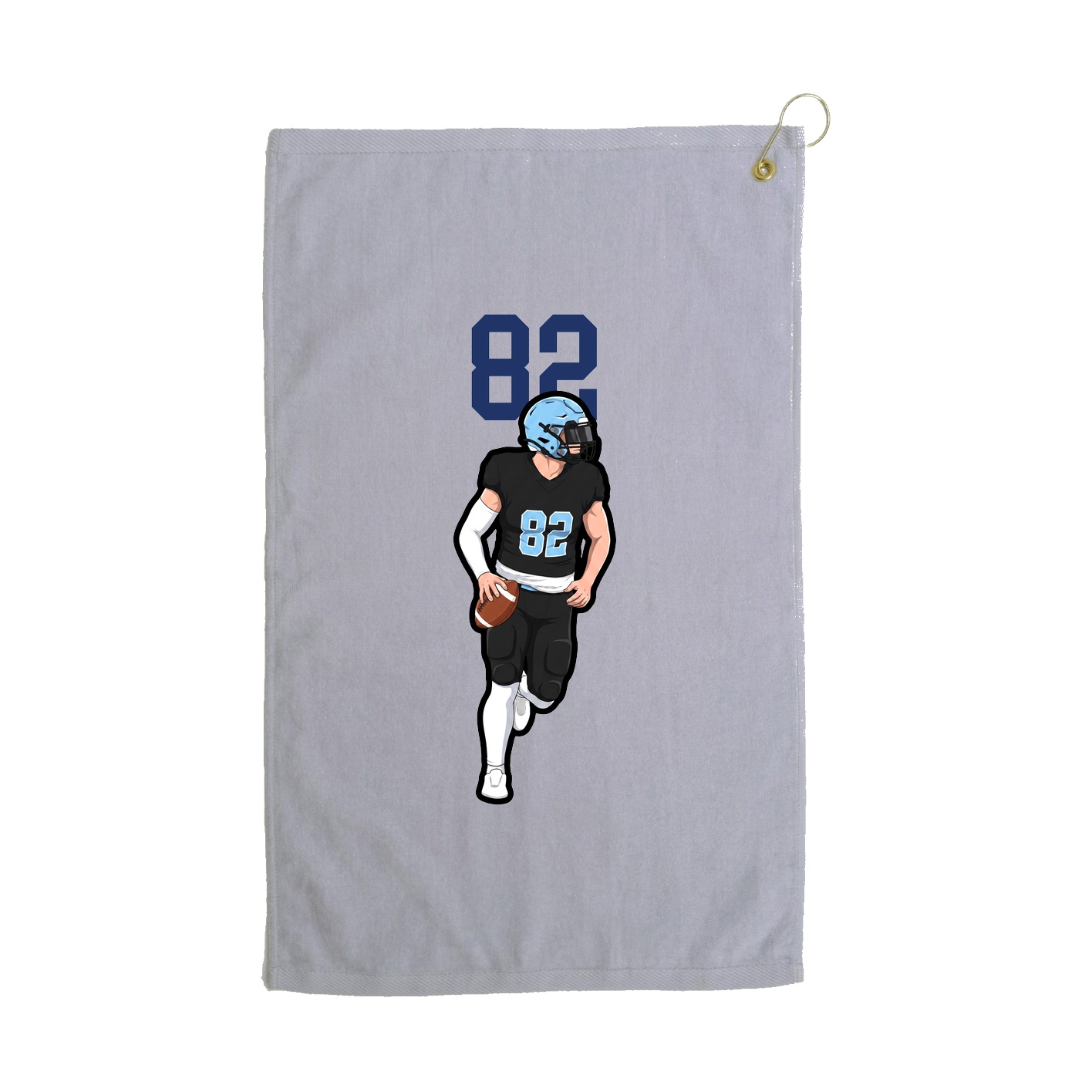 Golf Towel — Number Top in Grey